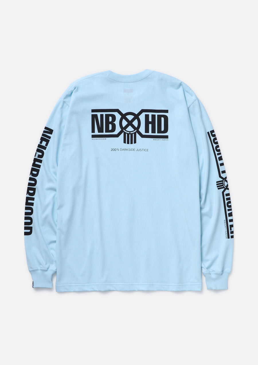 トップス NEIGHBORHOOD BOUNTY HUNTER TEE LS-2 SAXE NH X BOUNTY HUNTER . TEE LS-2