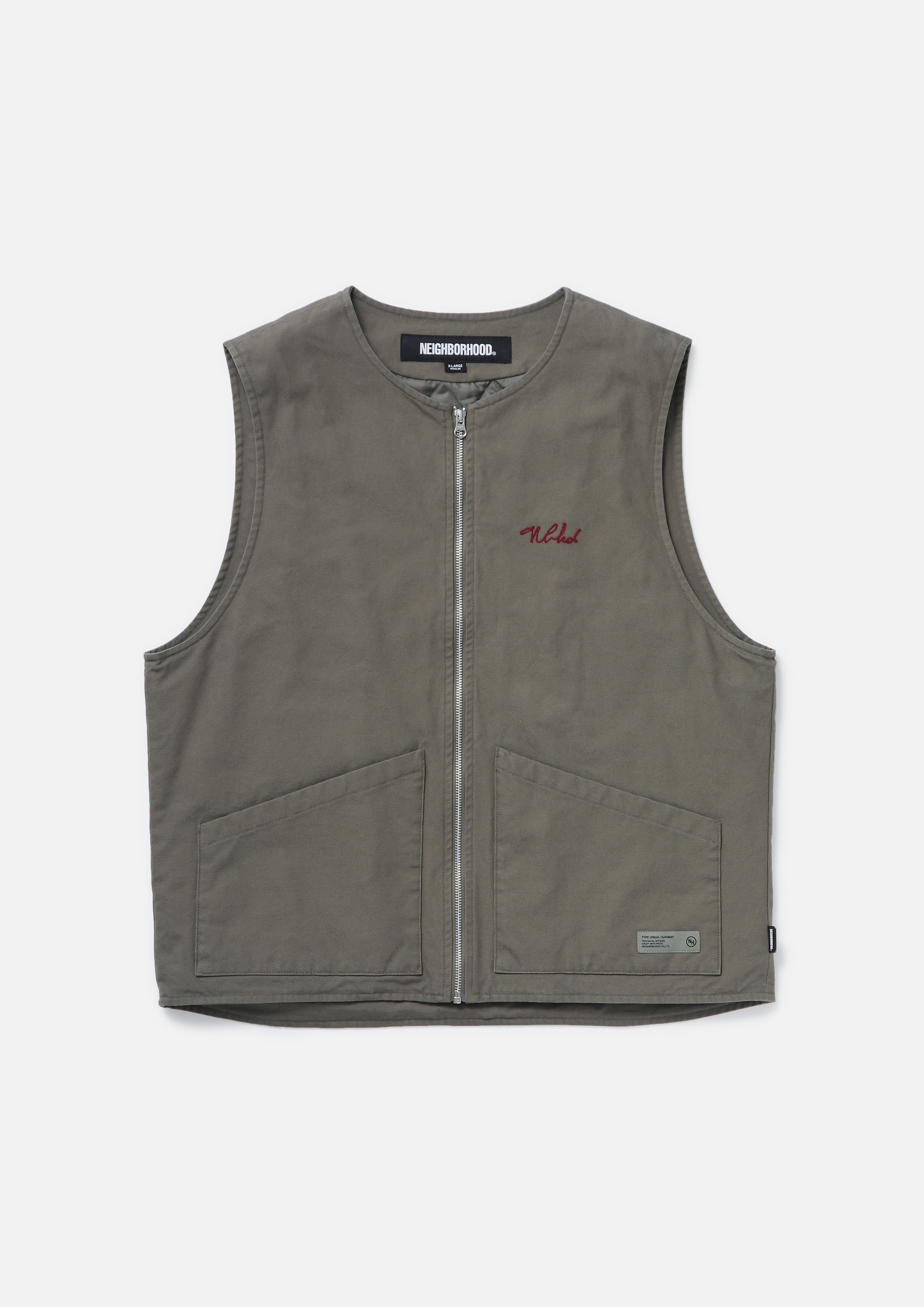 【未使用品】NEIGHBORHOOD PADDED WORK VEST ベスト NEIGHBORHOOD PADDED WORK VEST チャコールL