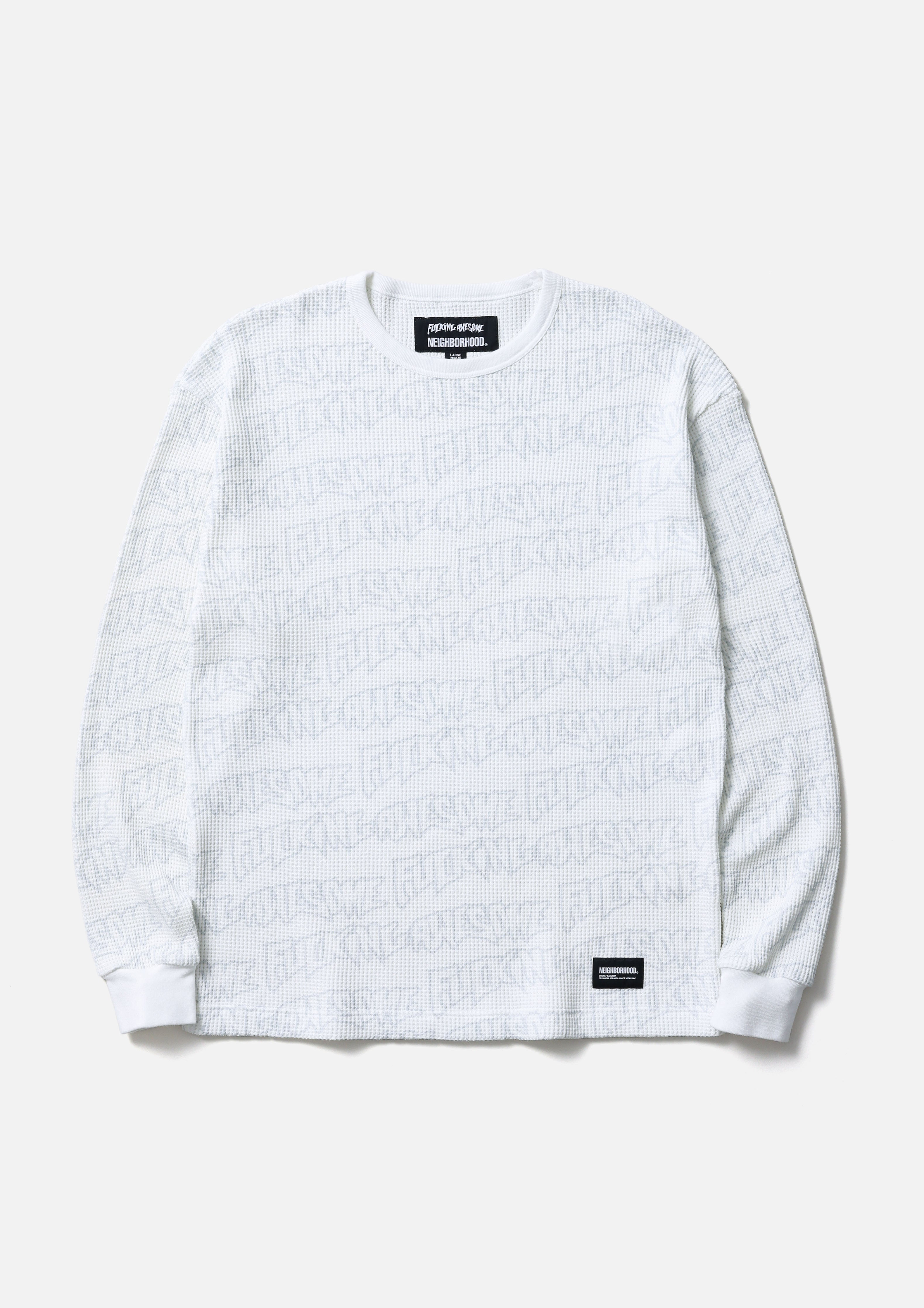 すぐ届く☆【NEIGHBORHOOD】WAFFLE FABRIC CREWNECK LS NH / FUCKING AWESOME . WAFFLE FABRIC CREWNECK LS