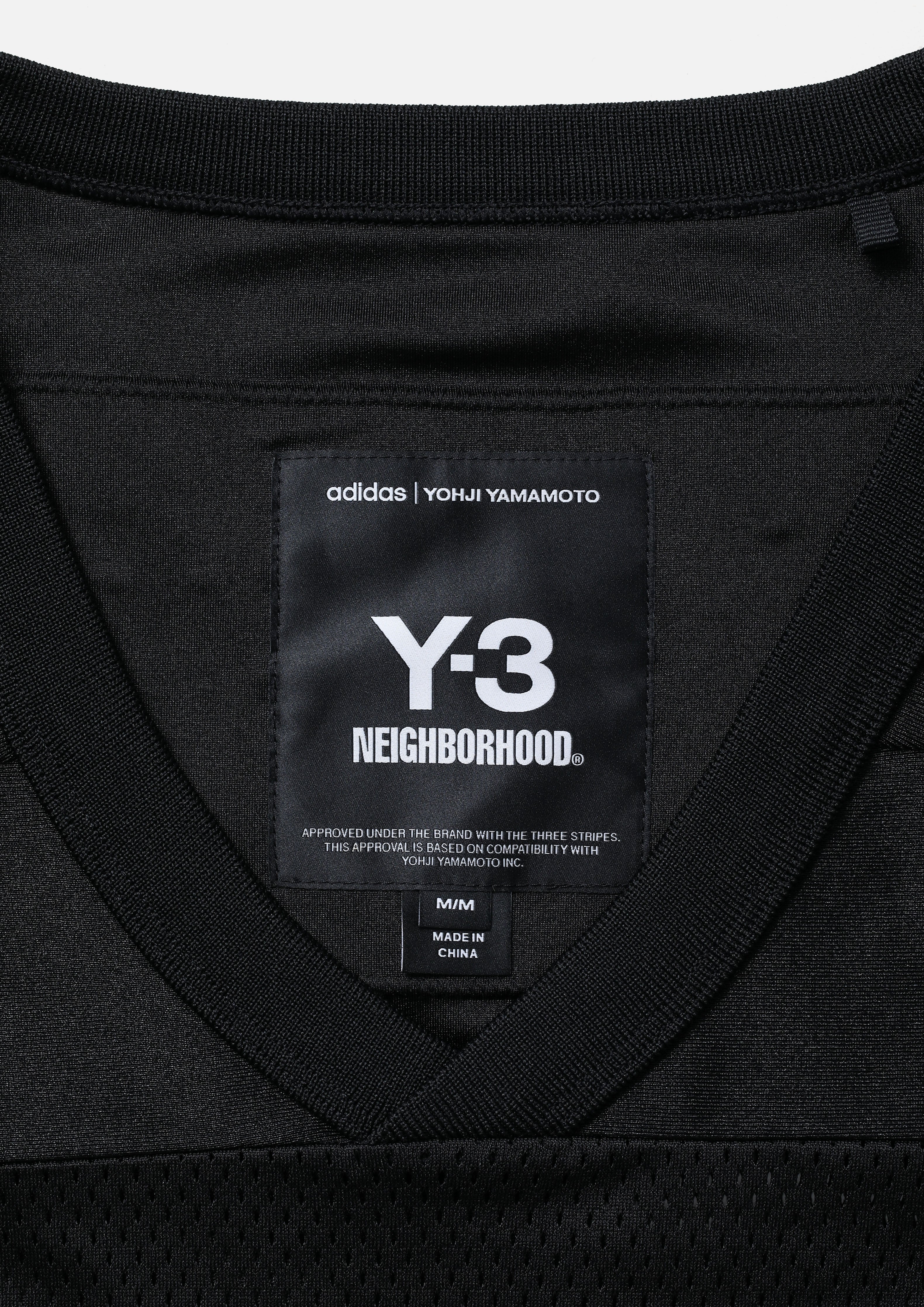 【新品タグ付き】NEIGHBORHOOD Y-3 NBHD FOOTBALL T Y-3 Neighborhood Black Football Jersey T-Shirt – Zoo Fashions