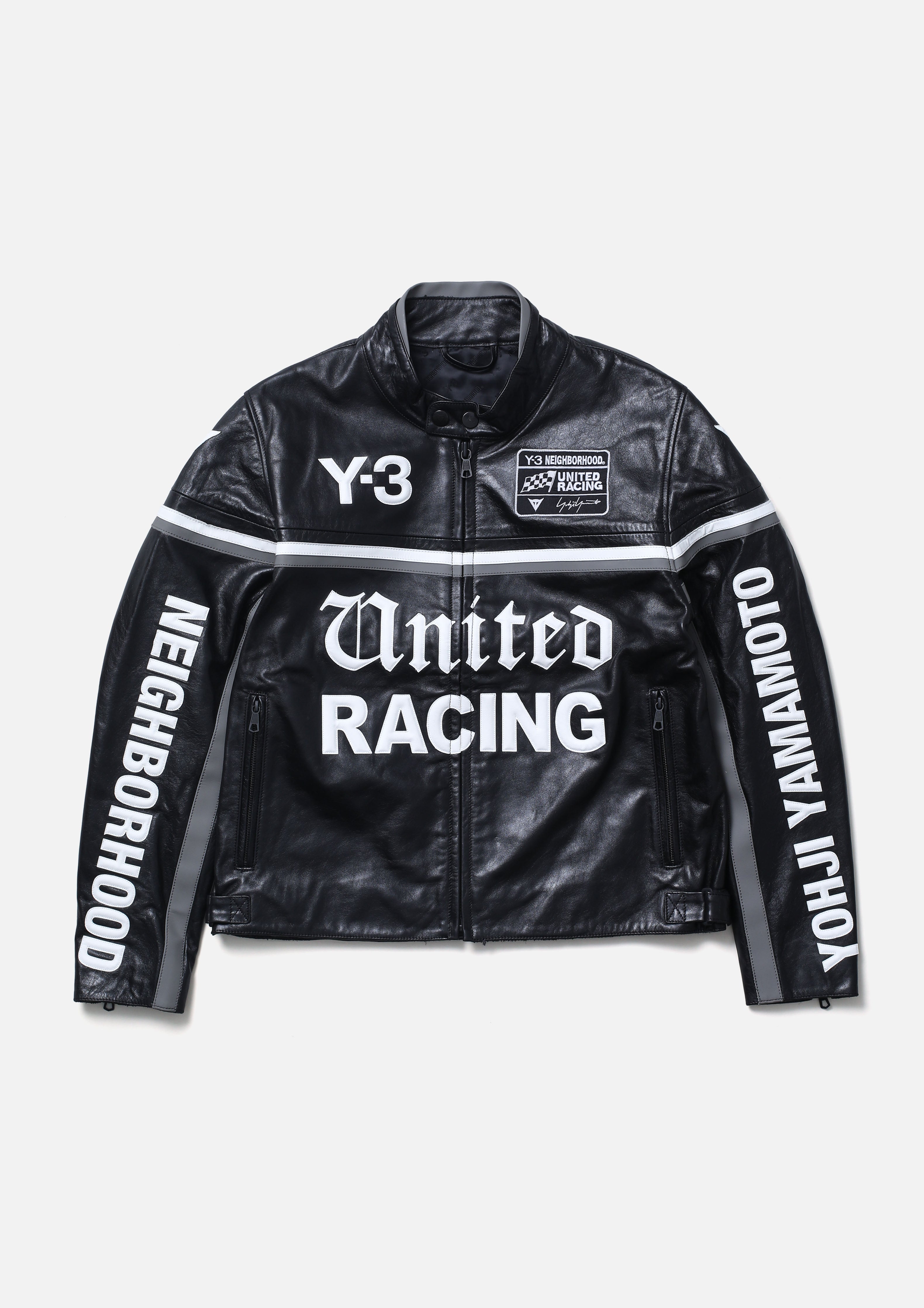 Y-3 NBHD LEATHER RACER JACKET