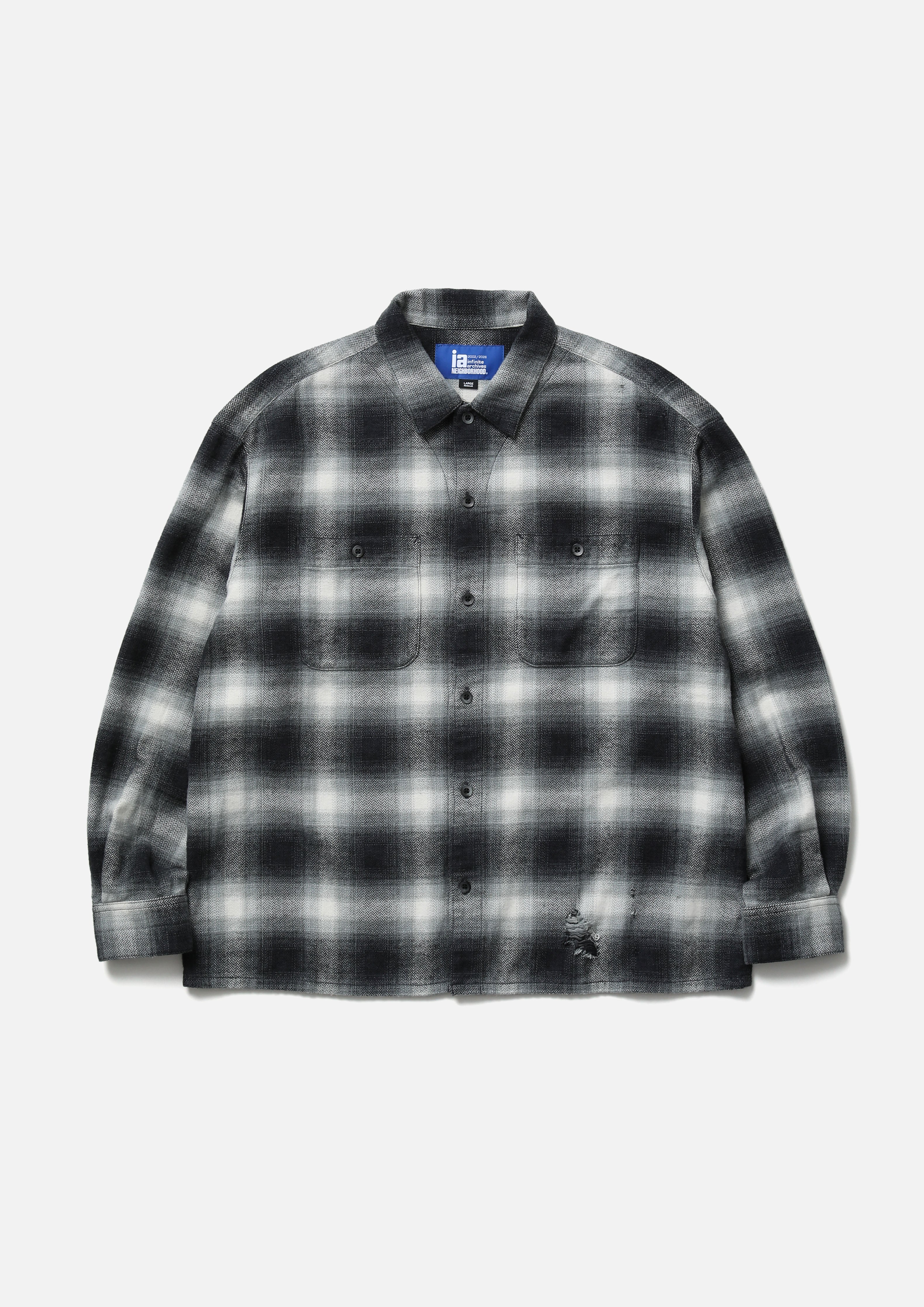 は*ん様 house on the hill L/S Tee (Checker) 252AQIAN-SHM01S_01.jpg?v=