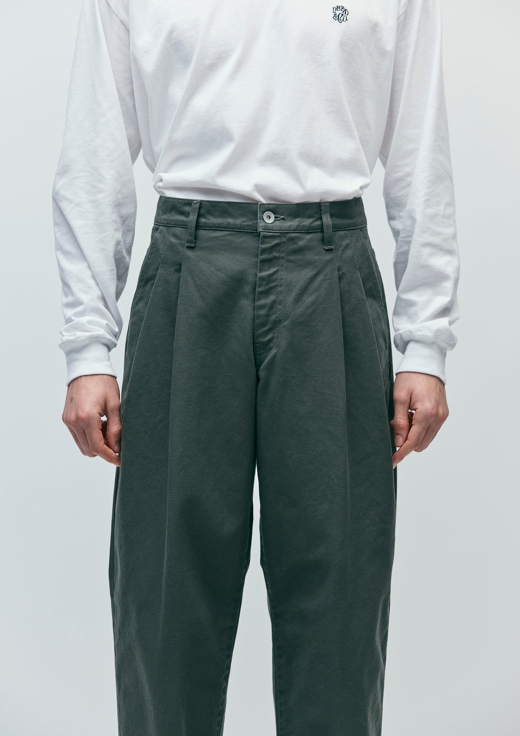 BAGGY SILHOUETTE TWO TUCK PANTS