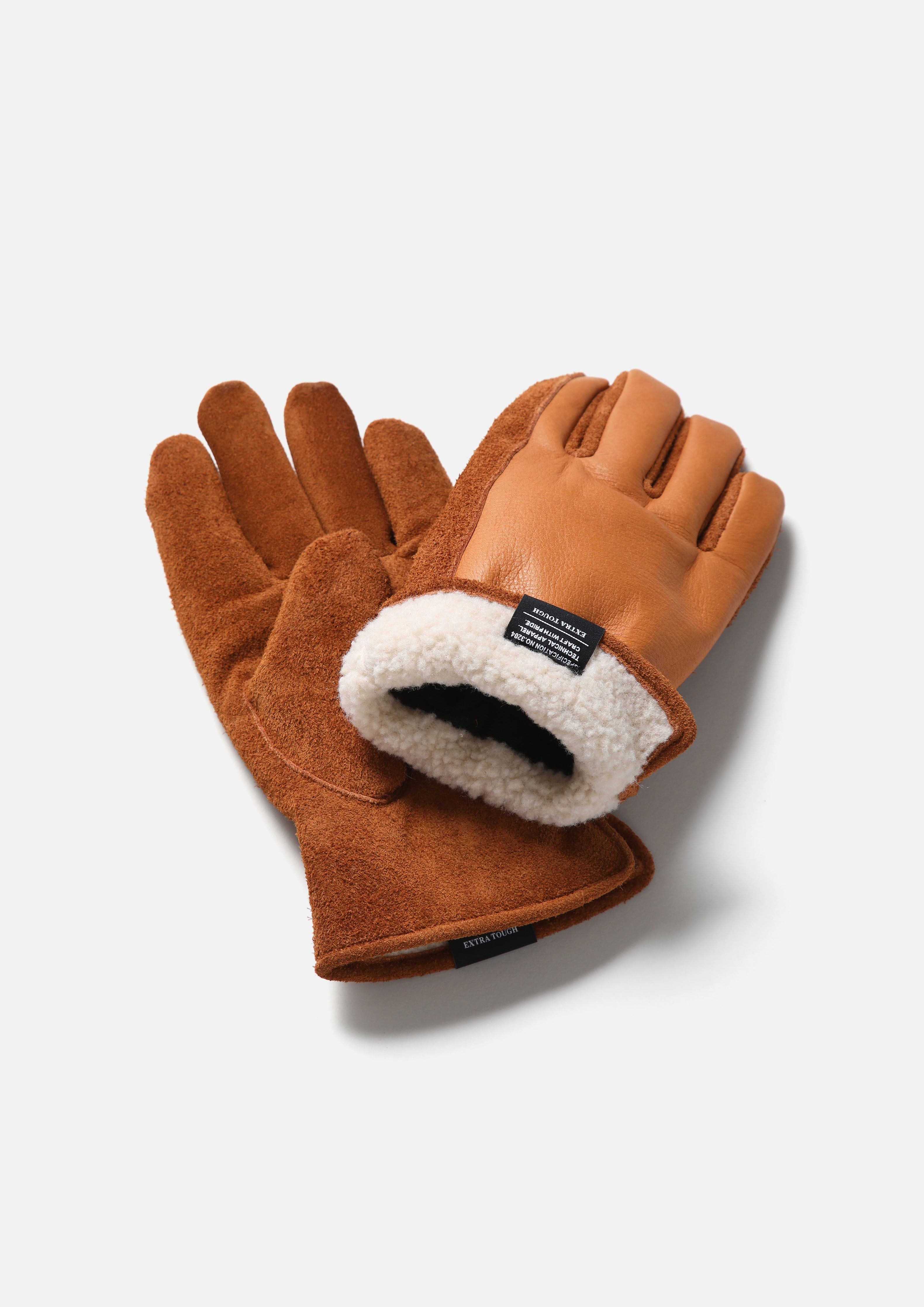 小物 NEIGHBORHOOD LEATHER BOA GLOVES BEIGE LEATHER BOA GLOVES