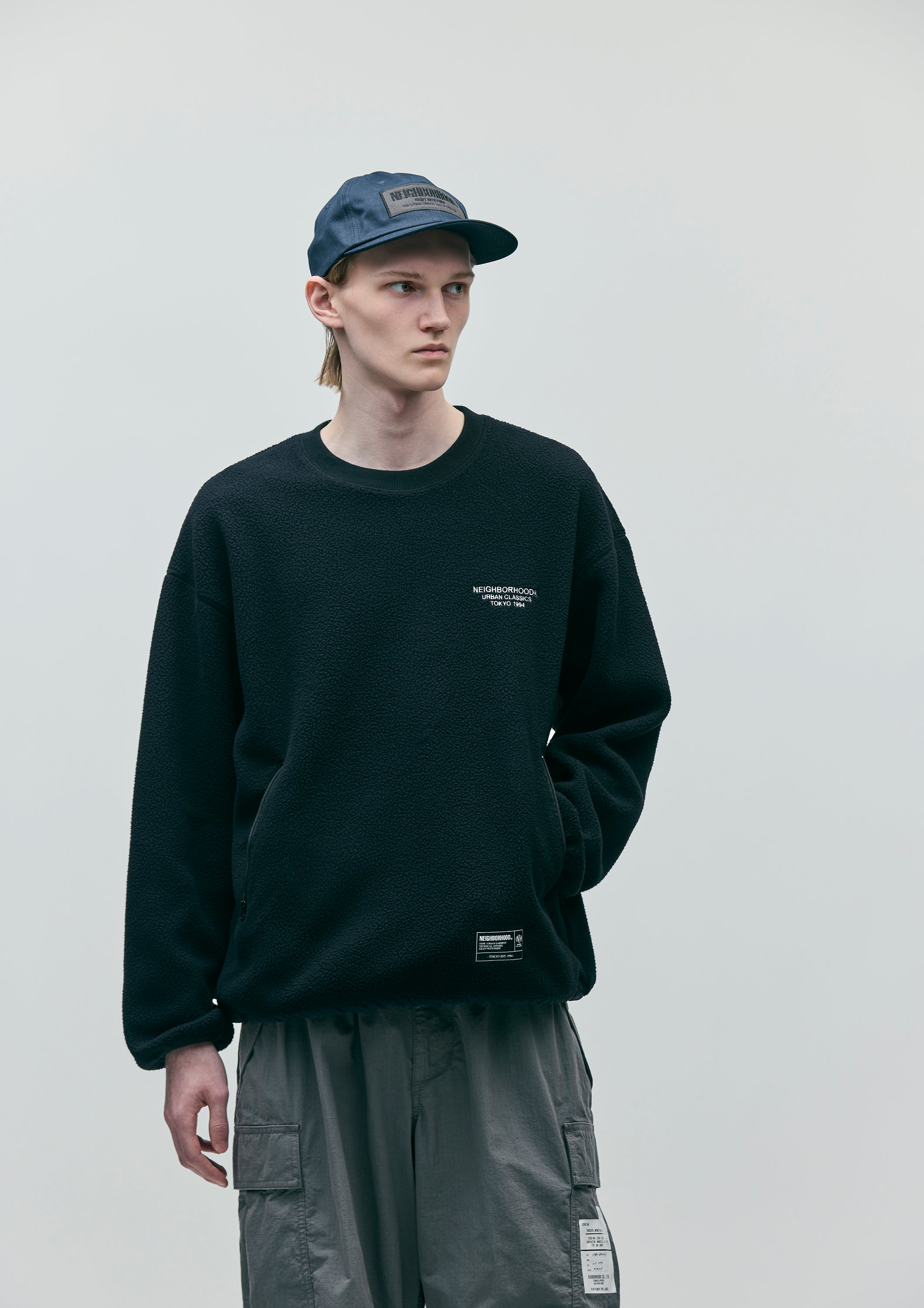 NEIGHBORHOOD ブラック クルーネック トレーナー L NEIGHBORHOOD - ネイバーフッドNEIGHBORHOOD□DESIGNスウェット