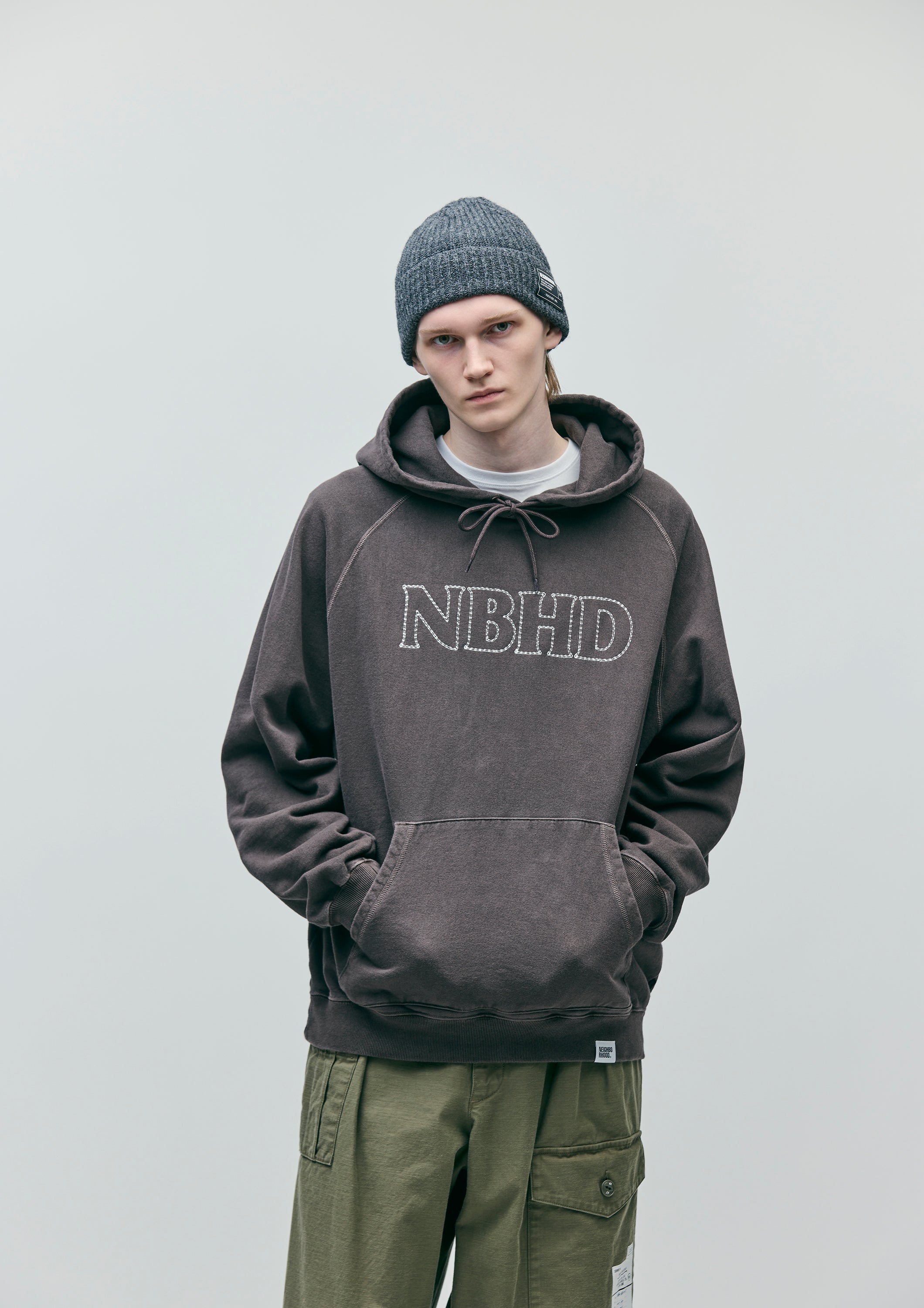 PIGMENT DYED SWEAT HOODIE LS