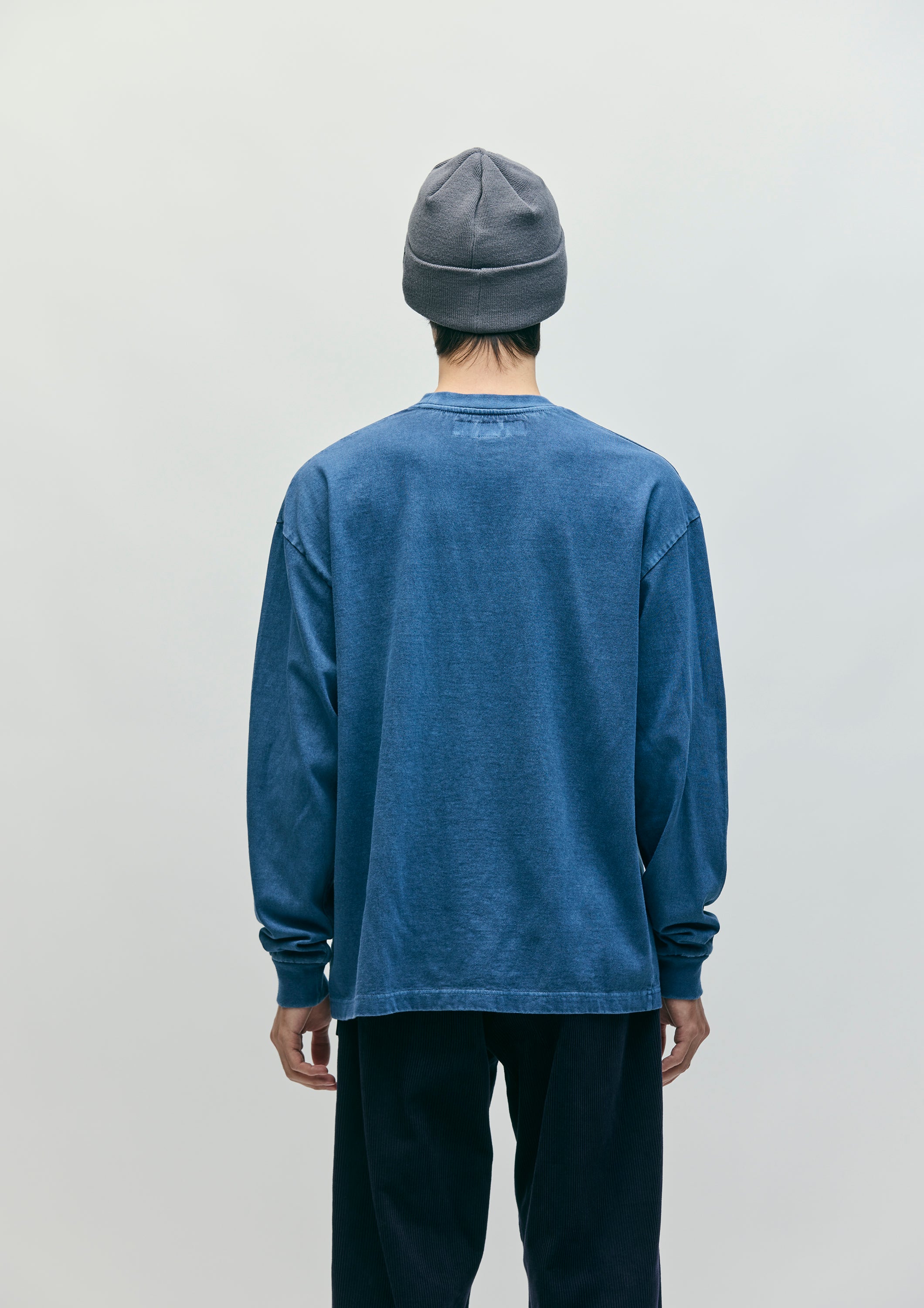PIGMENT DYED CREWNECK LS