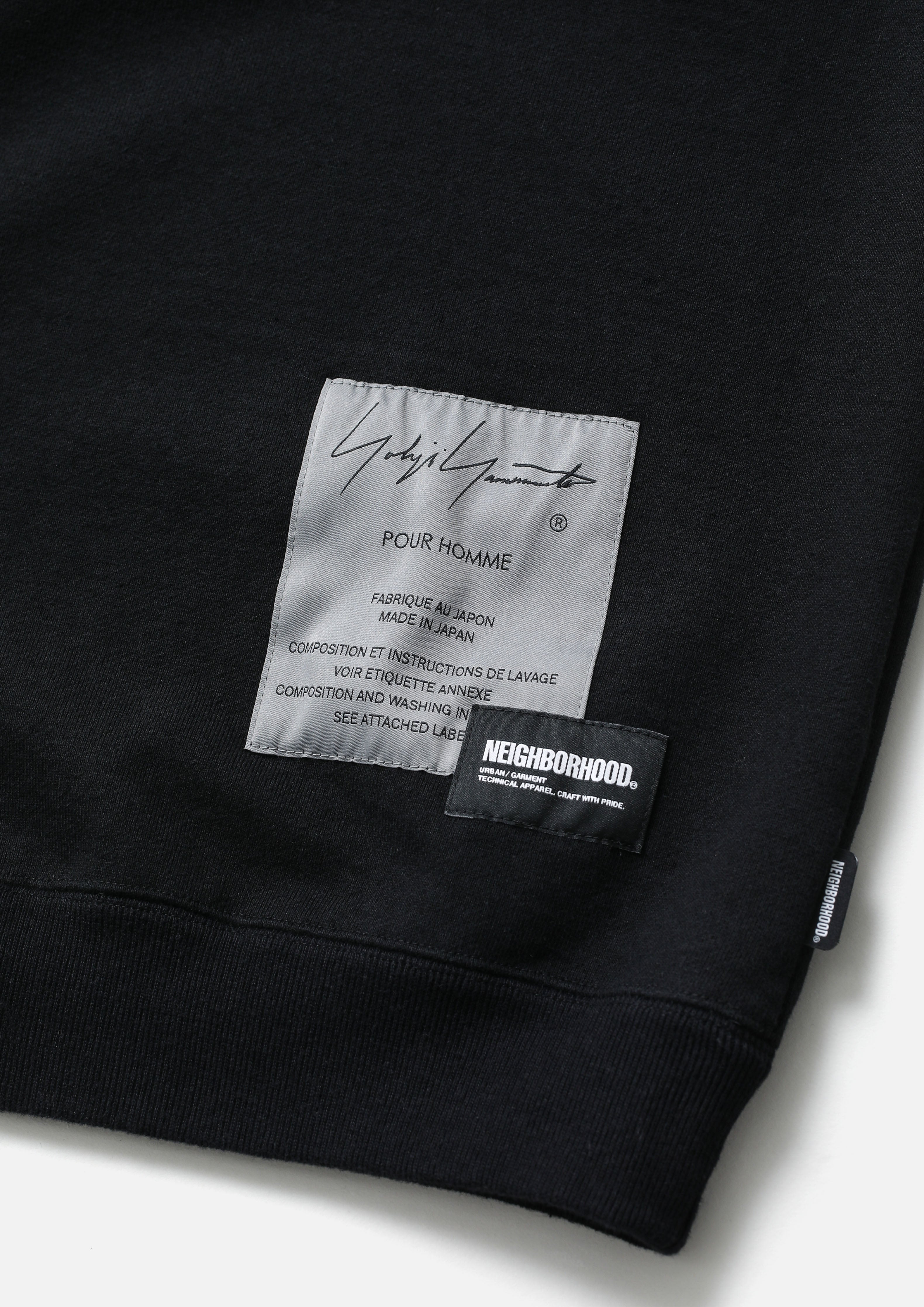 NH X YOHJI YAMAMOTO . SWEAT SHIRT LS