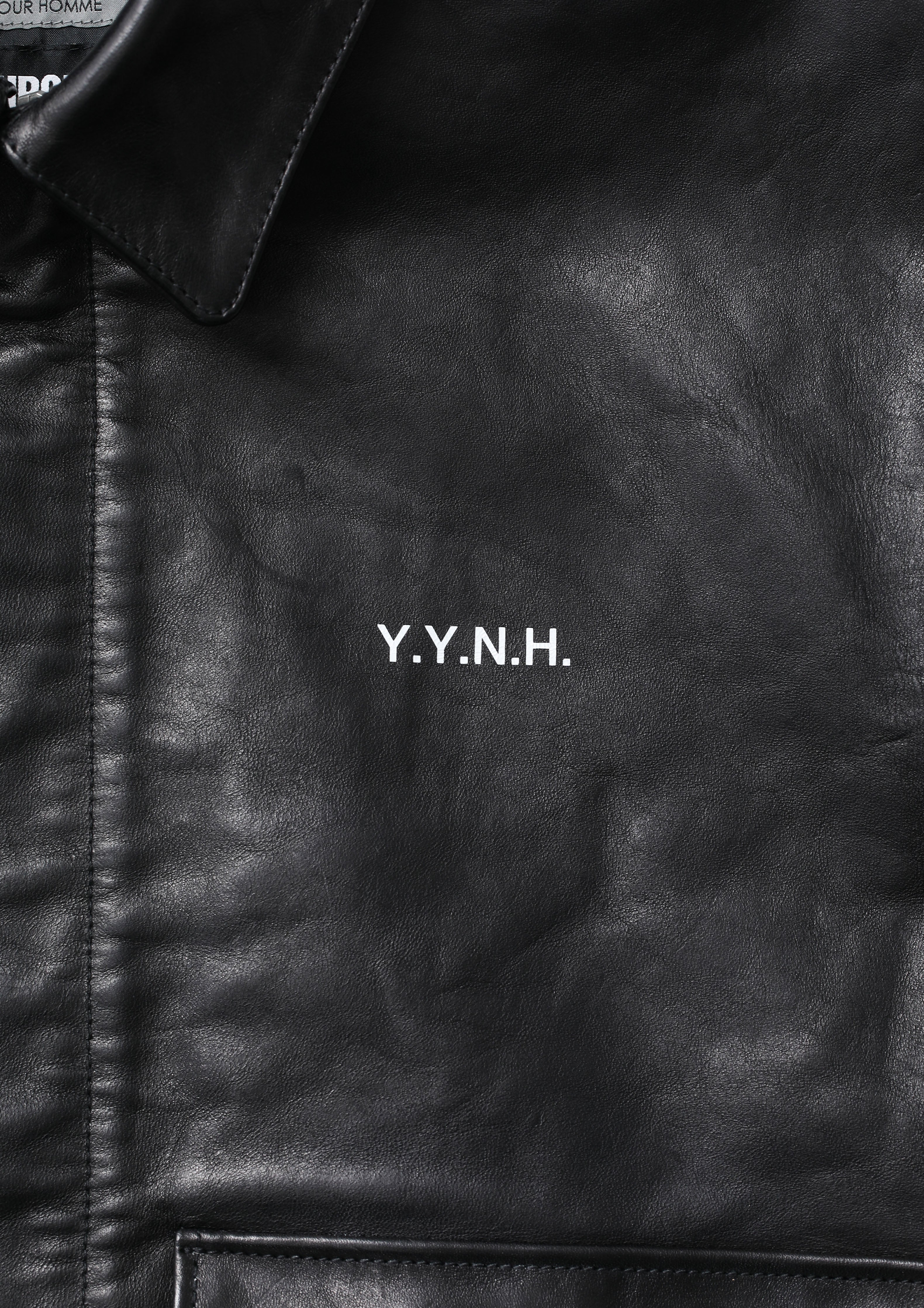 NH X YOHJI YAMAMOTO . LEATHER JACKET
