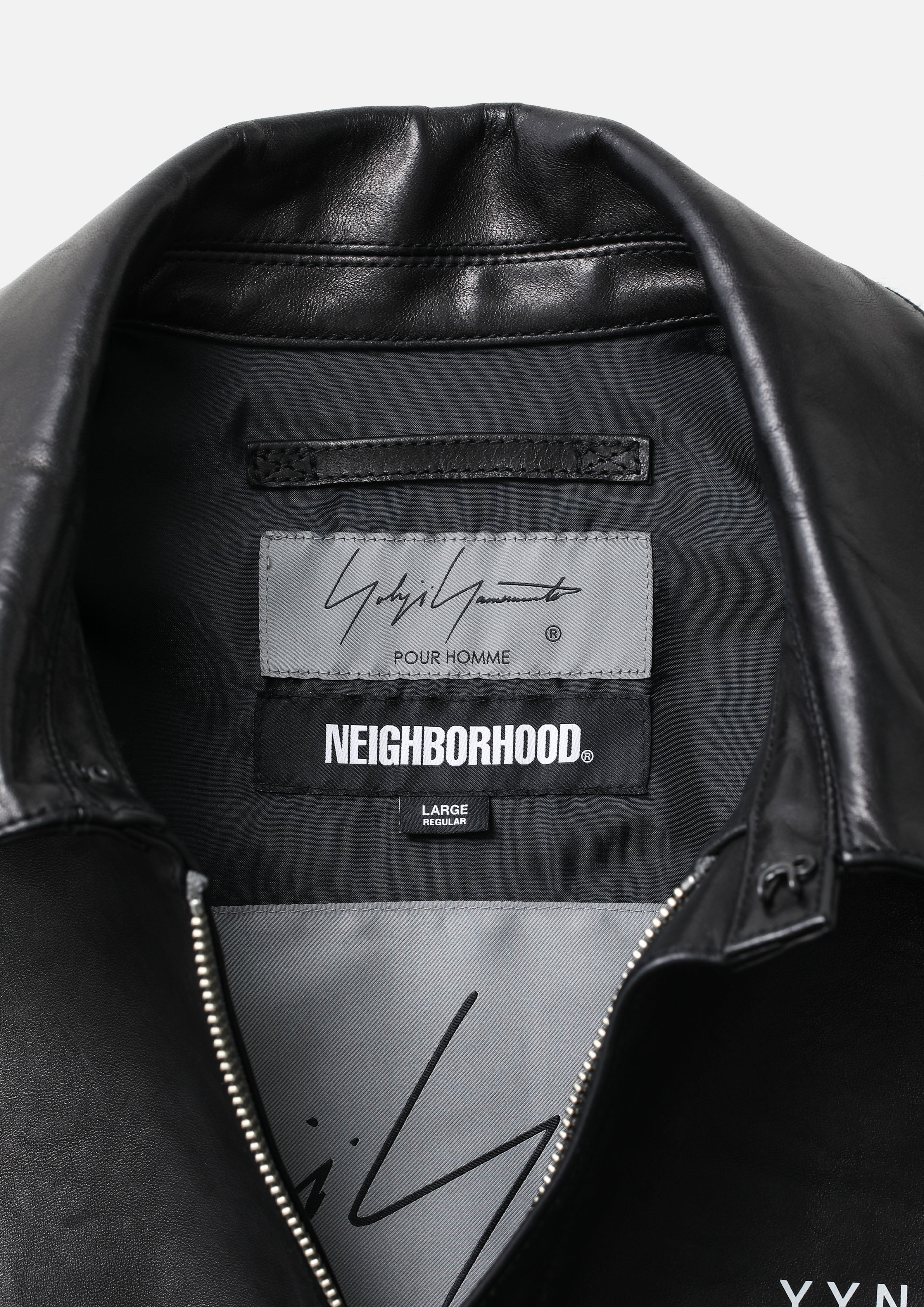NH X YOHJI YAMAMOTO . LEATHER JACKET