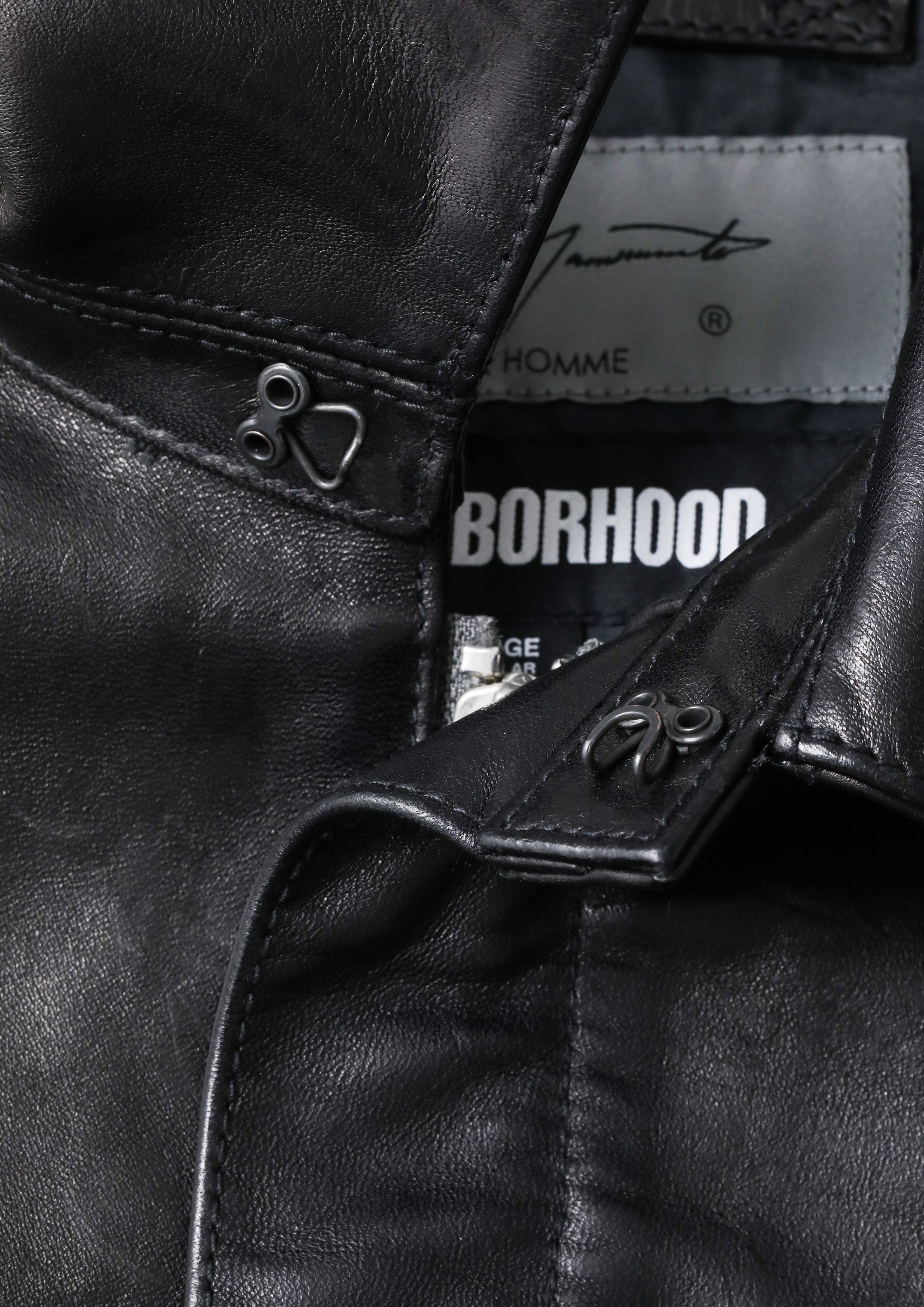 NH X YOHJI YAMAMOTO . LEATHER JACKET