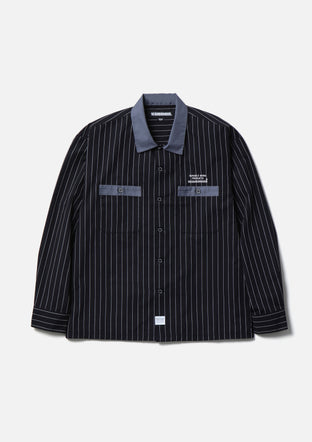 NEIGHBORHOOD　ストライプ　ショップコート NEIGHBORHOODストライプショップコート