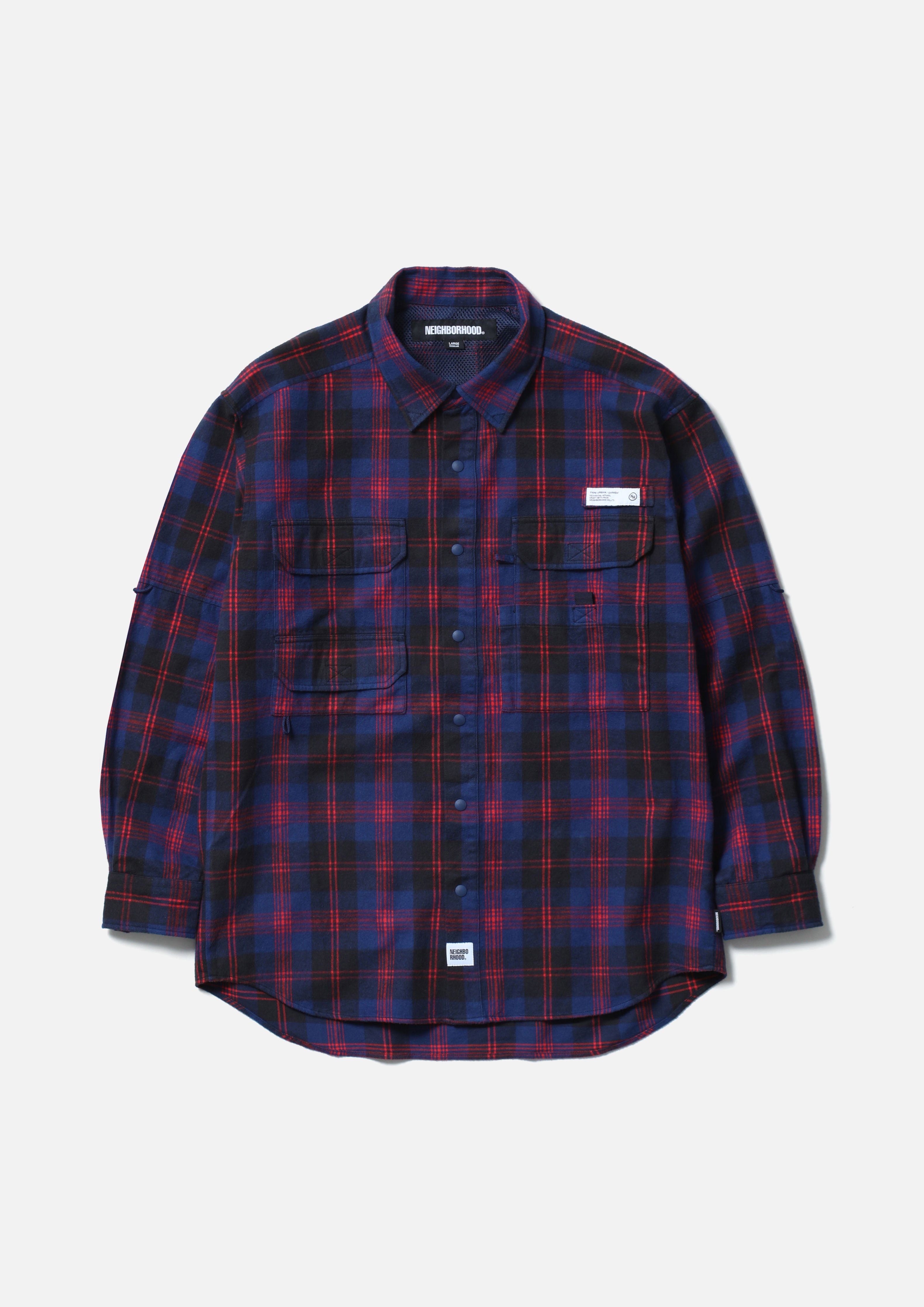 トップス NEIGHBORHOOD 23AW TARTAN CHECK SHIRT LS CLAN TARTAN CHECK SHIRT LS