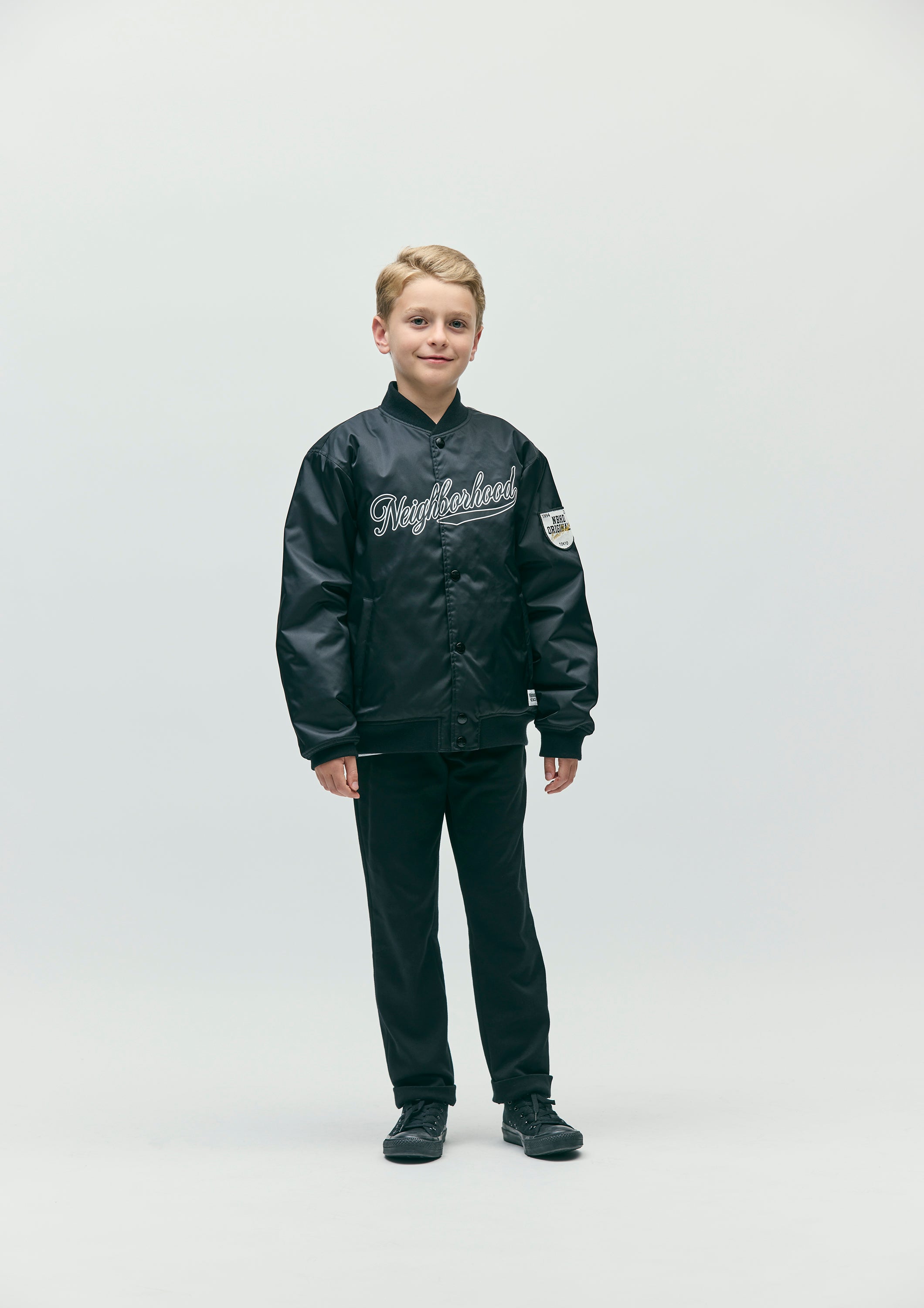 NEIGHBORHOOD ナイロンジャケット　　BASEBALL JACKET Neighborhood Men's Baseball Jacket in Olive Drab Neighborhood