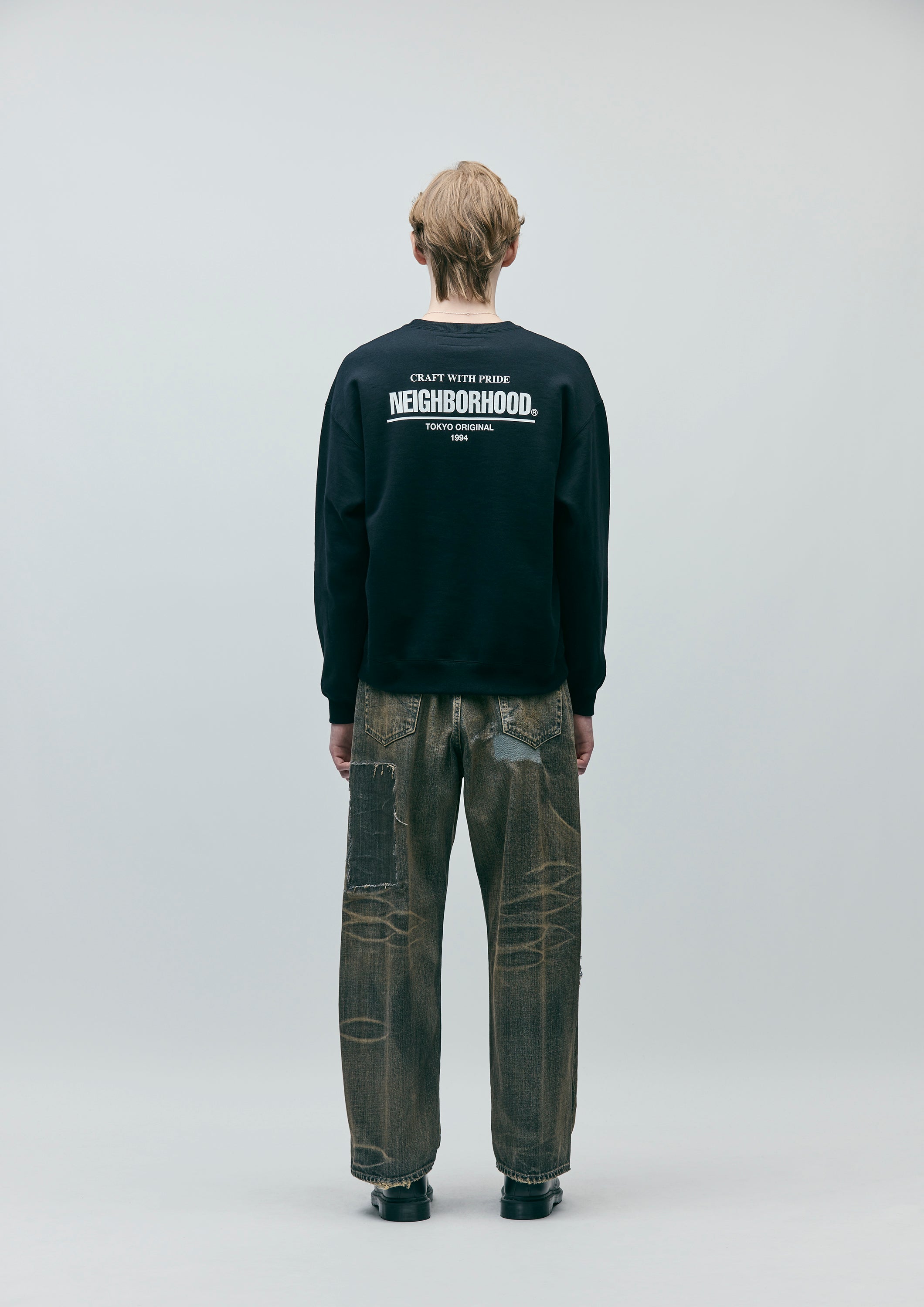 PLAIN SWEAT CREWNECK LS