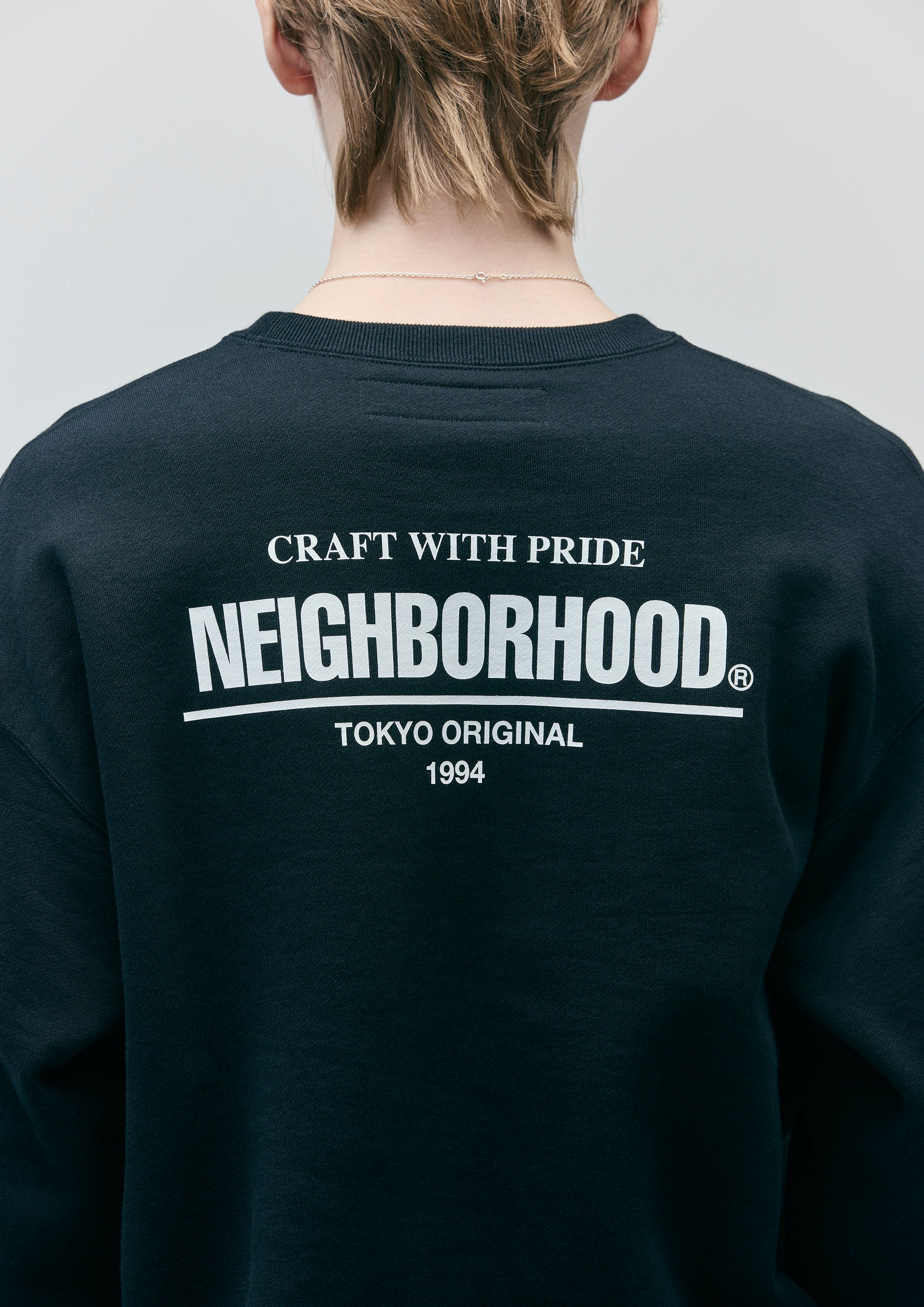 M 黒　NEIGHBORHOOD PLAIN SWEAT CREWNECK LS PLAIN SWEAT CREWNECK LS