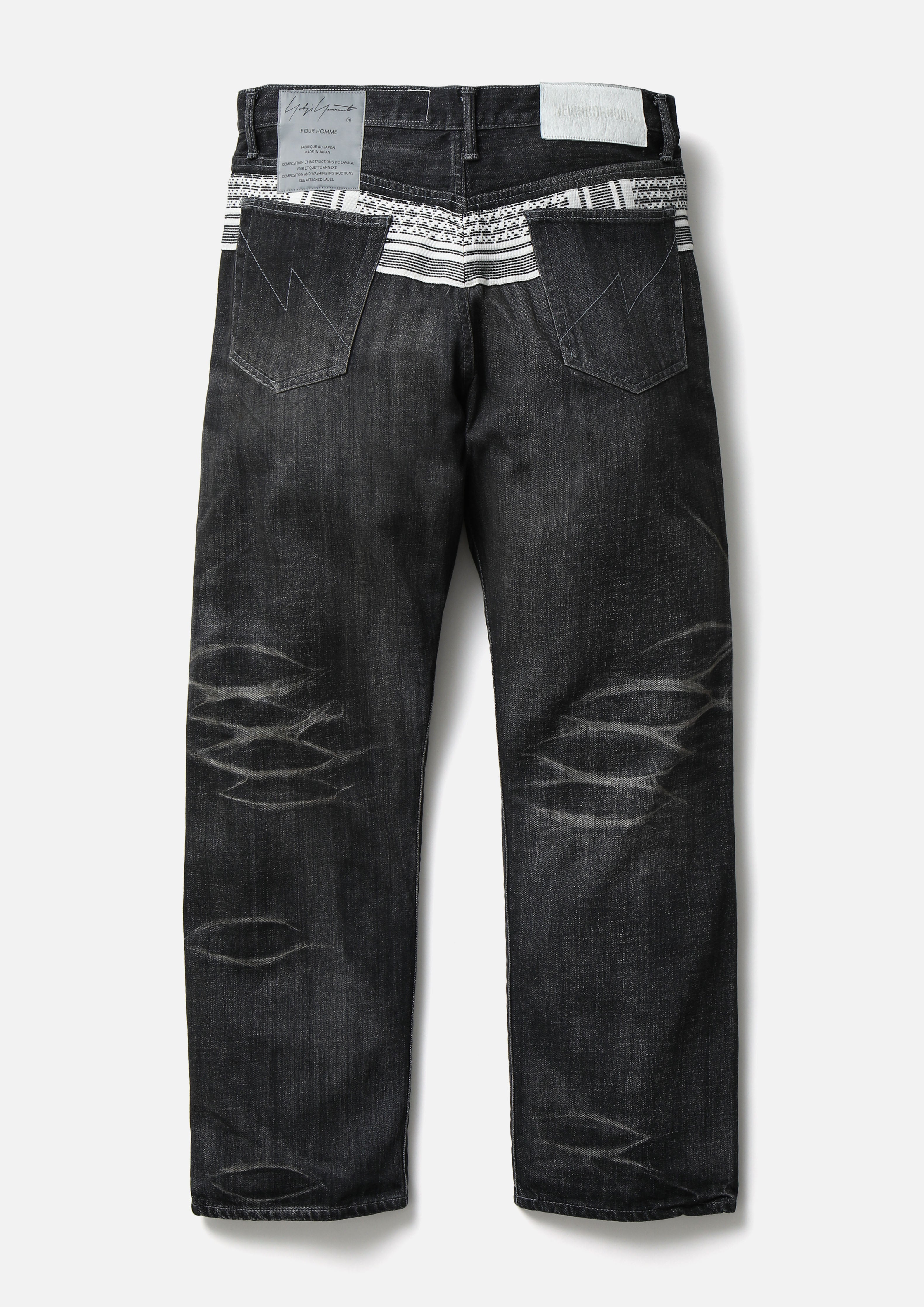 NH X YOHJI YAMAMOTO . SAVAGE DENIM DP BASIC PANTS