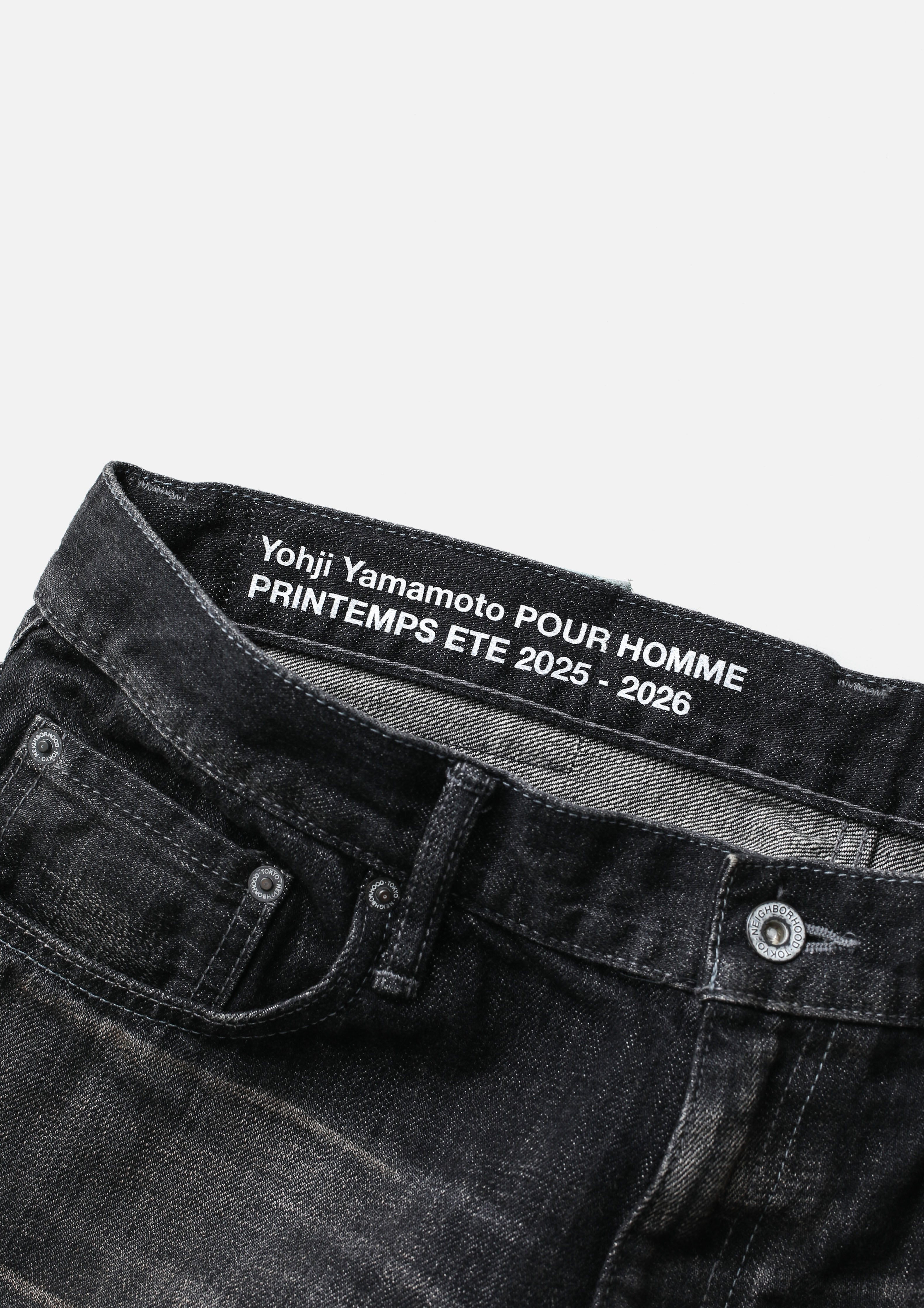 NH X YOHJI YAMAMOTO . SAVAGE DENIM DP BASIC PANTS