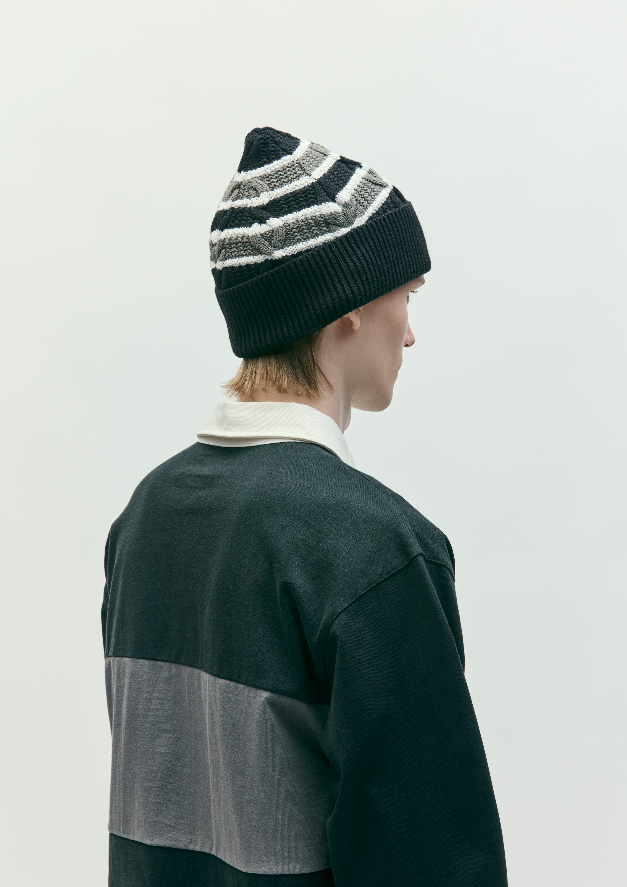 NH X EDDIE BAUER . BORDER CABLE BEANIE