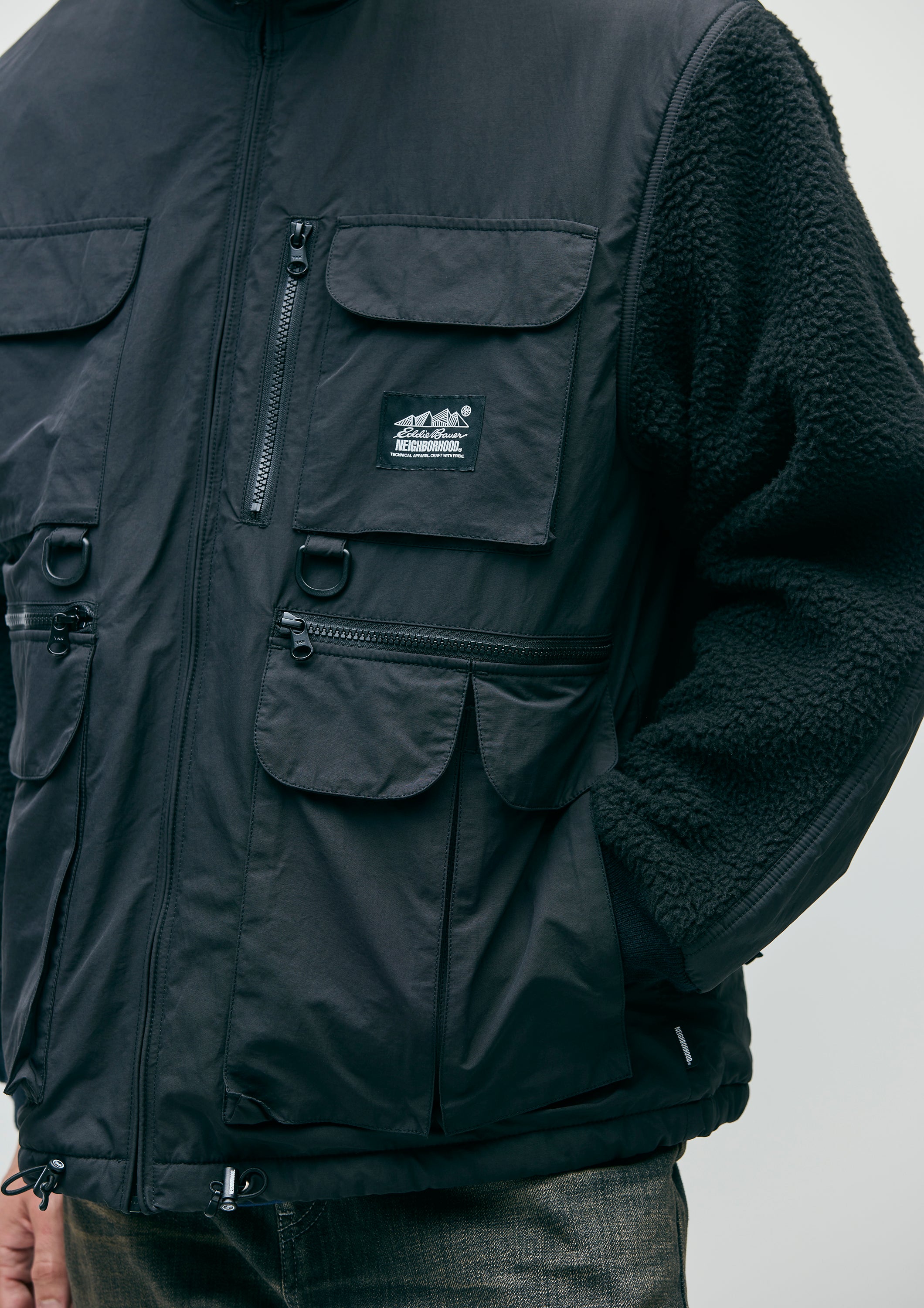 NH X EDDIE BAUER . FLEECE FISHING JACKET