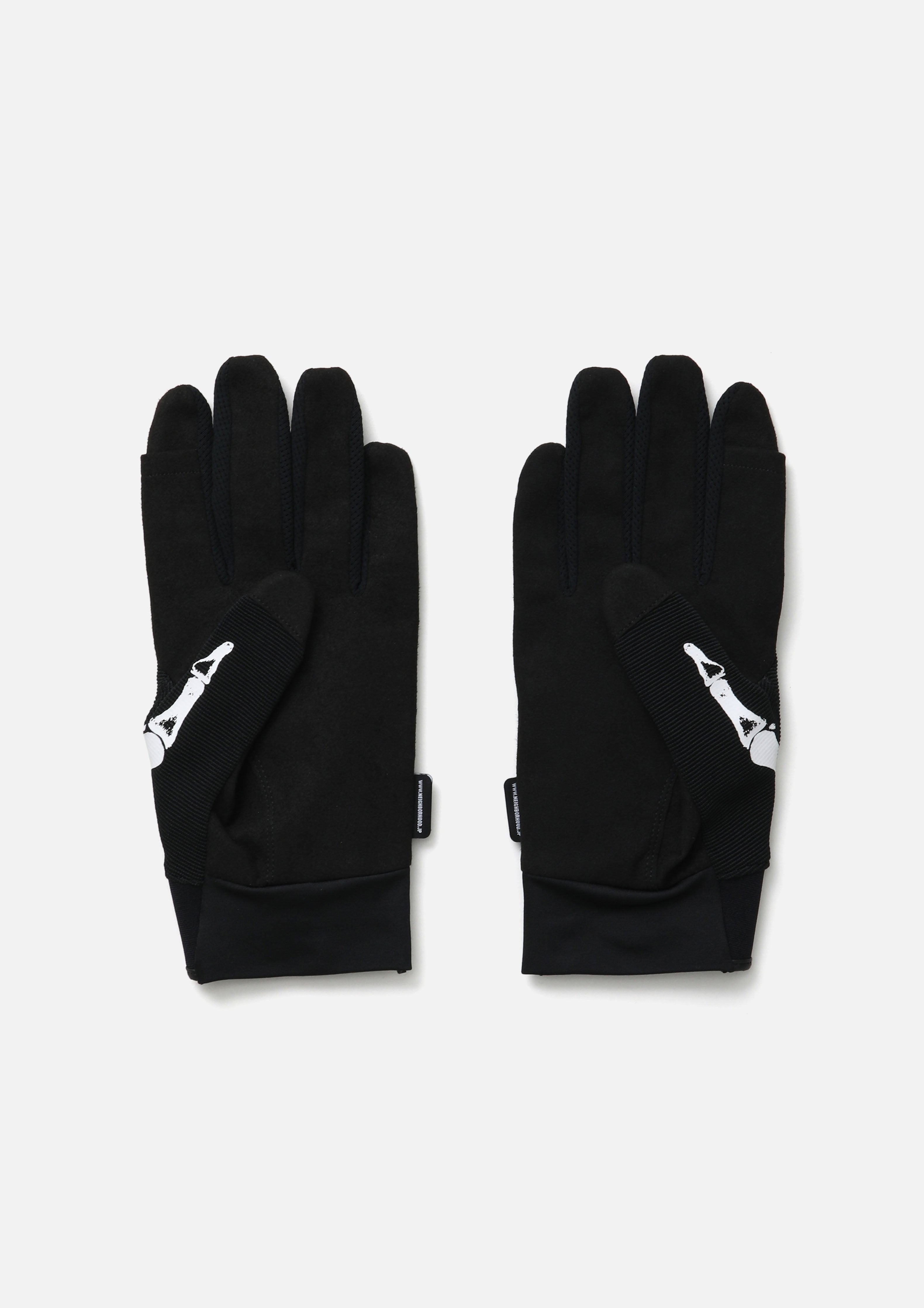 小物 SIZE:M NEIGHBORHOOD Emblem Gloves Black ACTIVE GLOVE