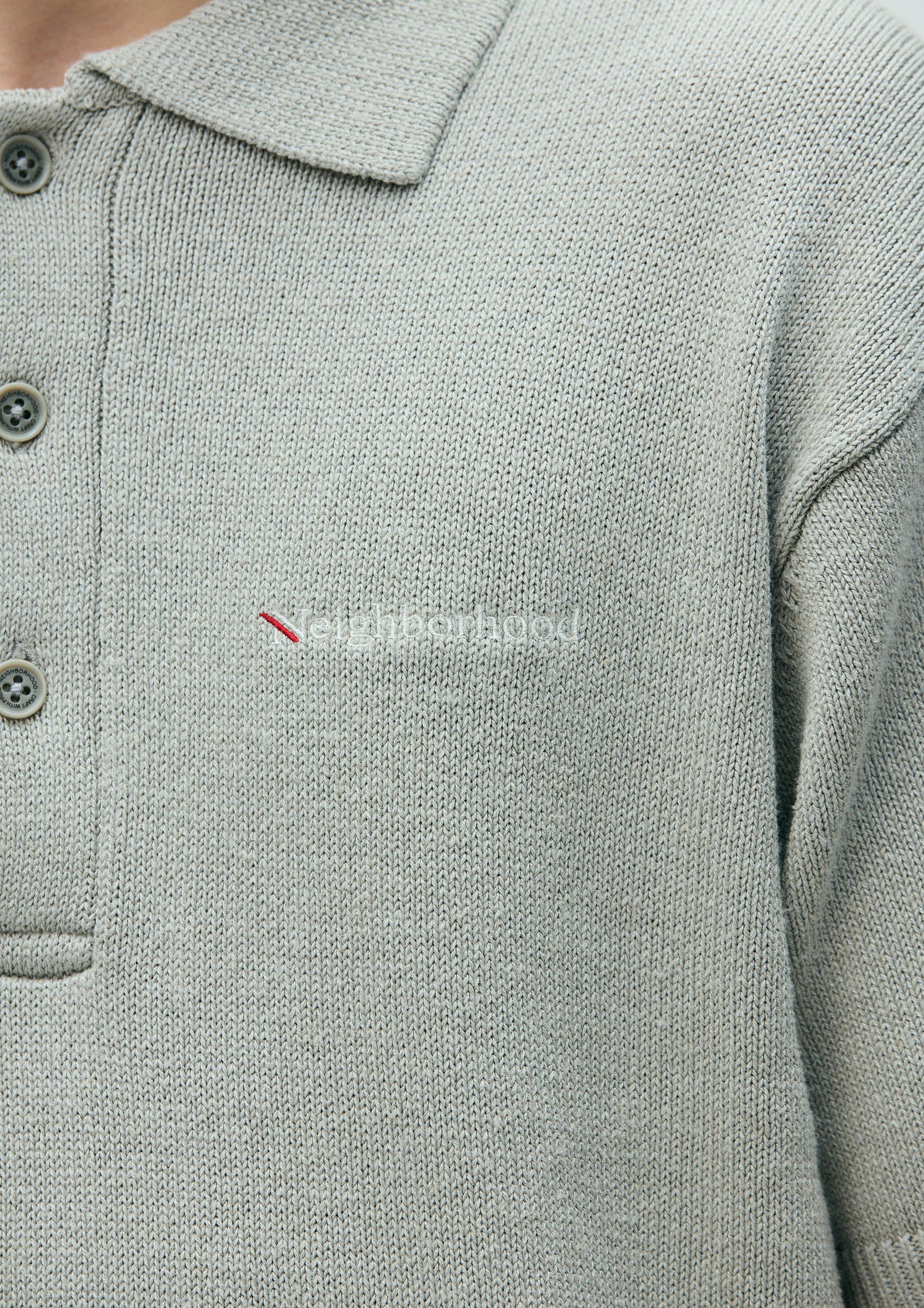 KNIT POLO SS