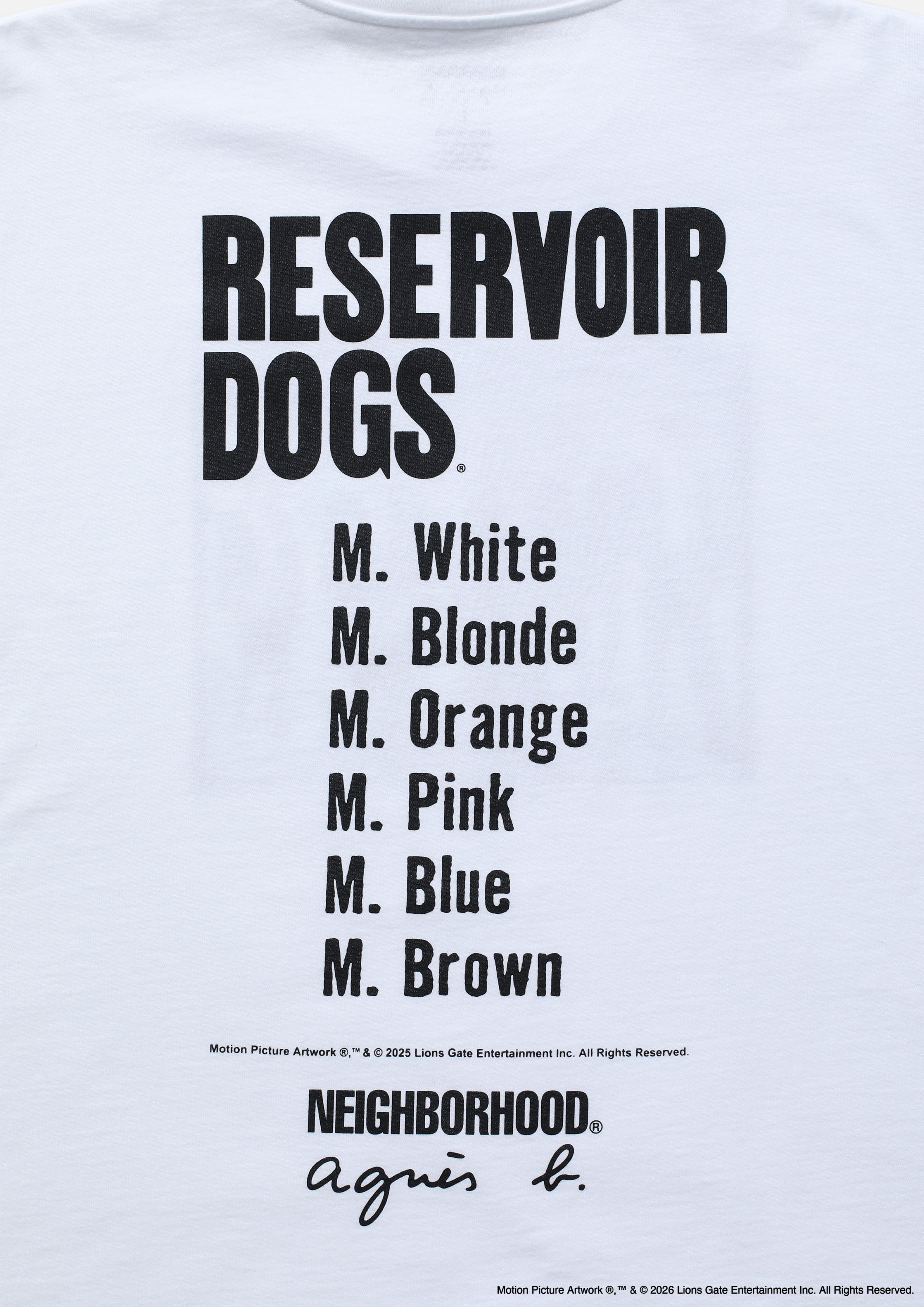 NH X AGNES B. X RESERVOIR DOGS . CREWNECK SS