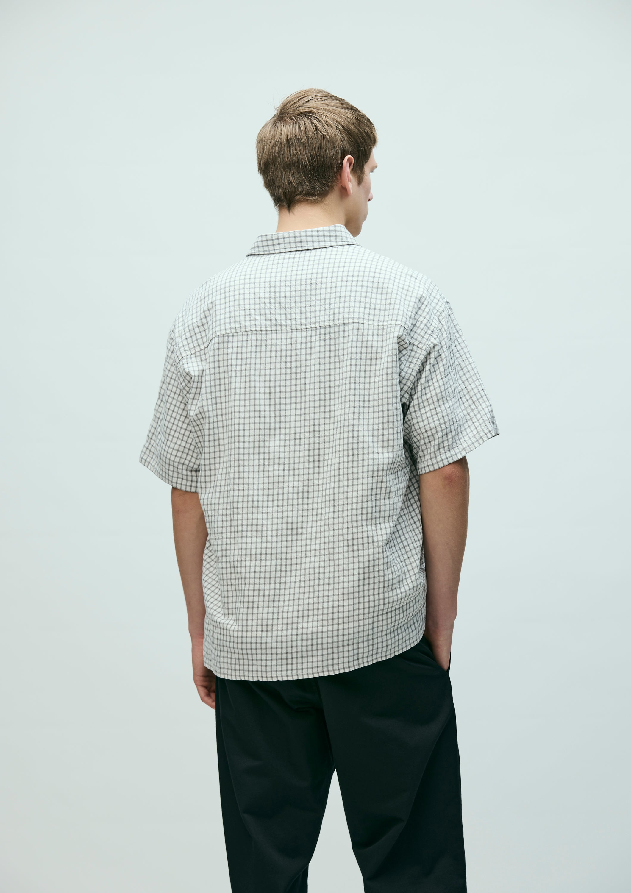 BW . CHECK SHIRT SS