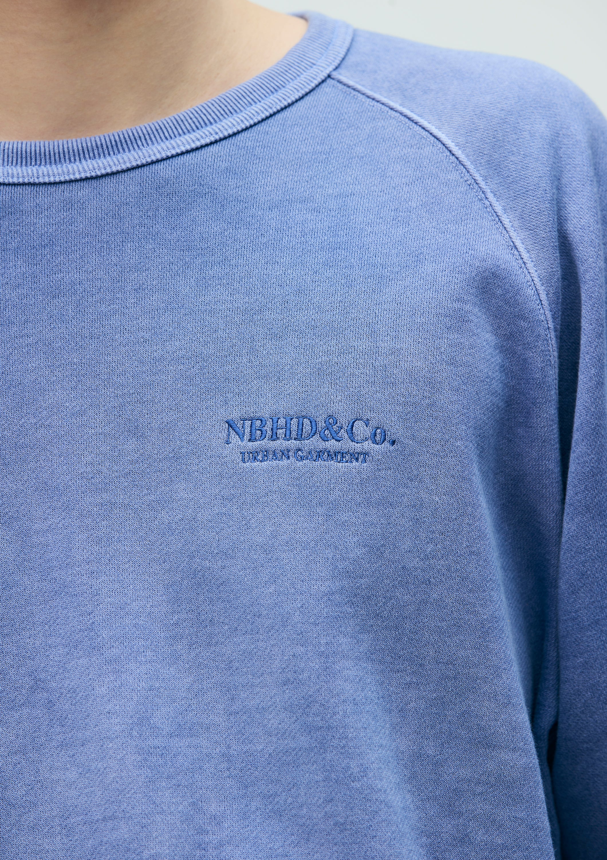 PIGMENT DYED SWEAT SHIRT LS