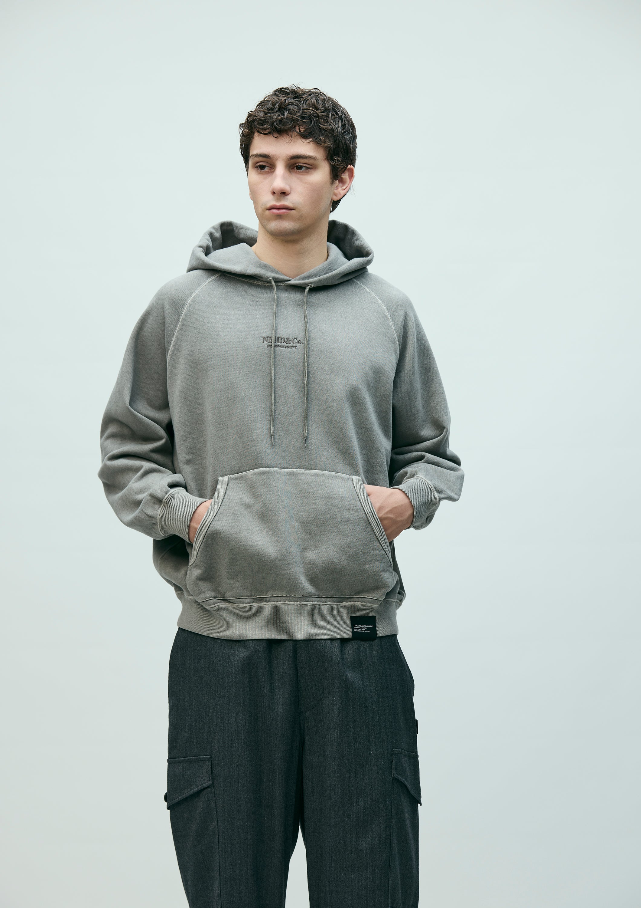 PIGMENT DYED SWEAT HOODIE LS