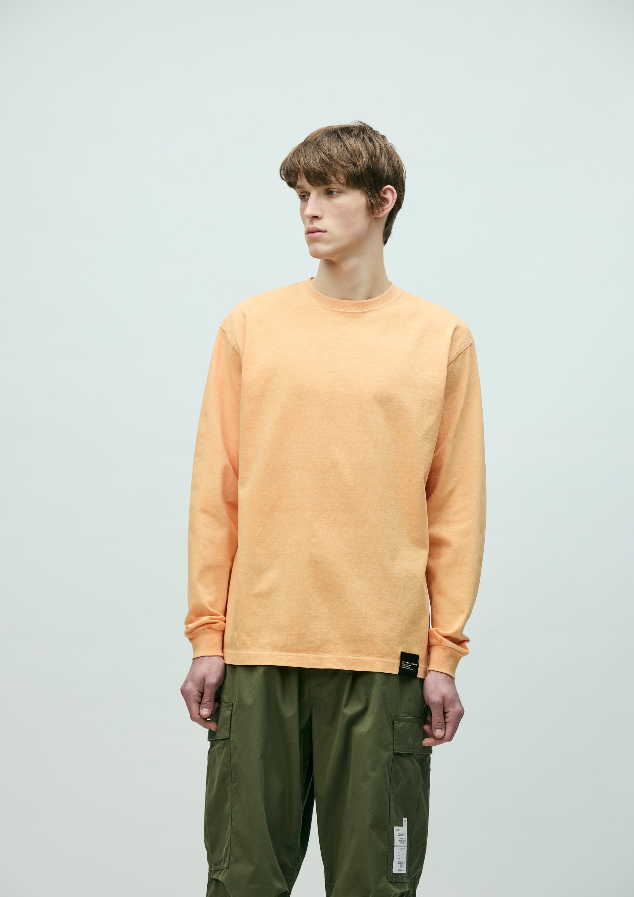 PIGMENT DYED CREWNECK LS