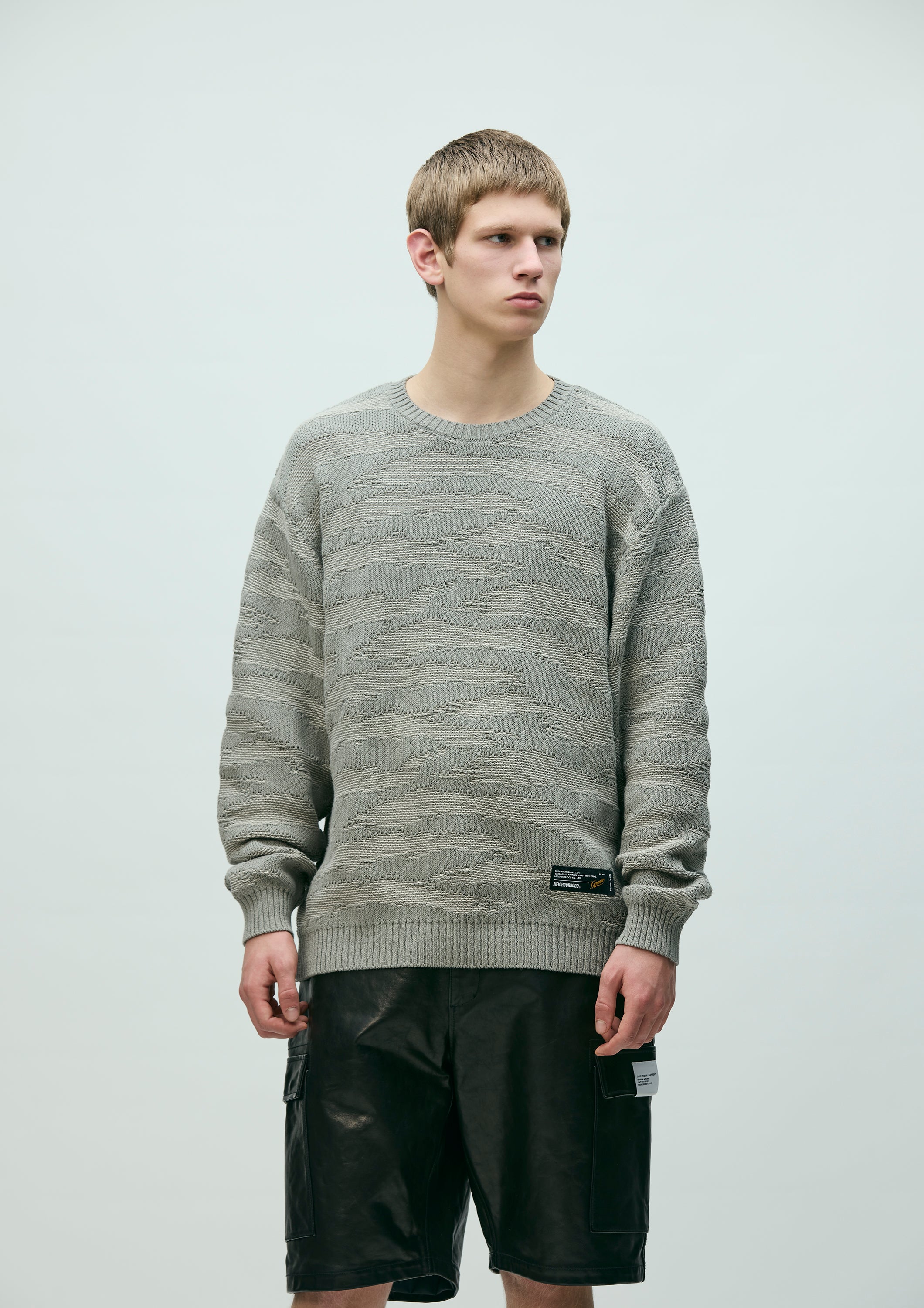 トップス NEIGHBORHOOD CAMO PATTERN CREWNECK CAMO PATTERN CREWNECK SWEATER