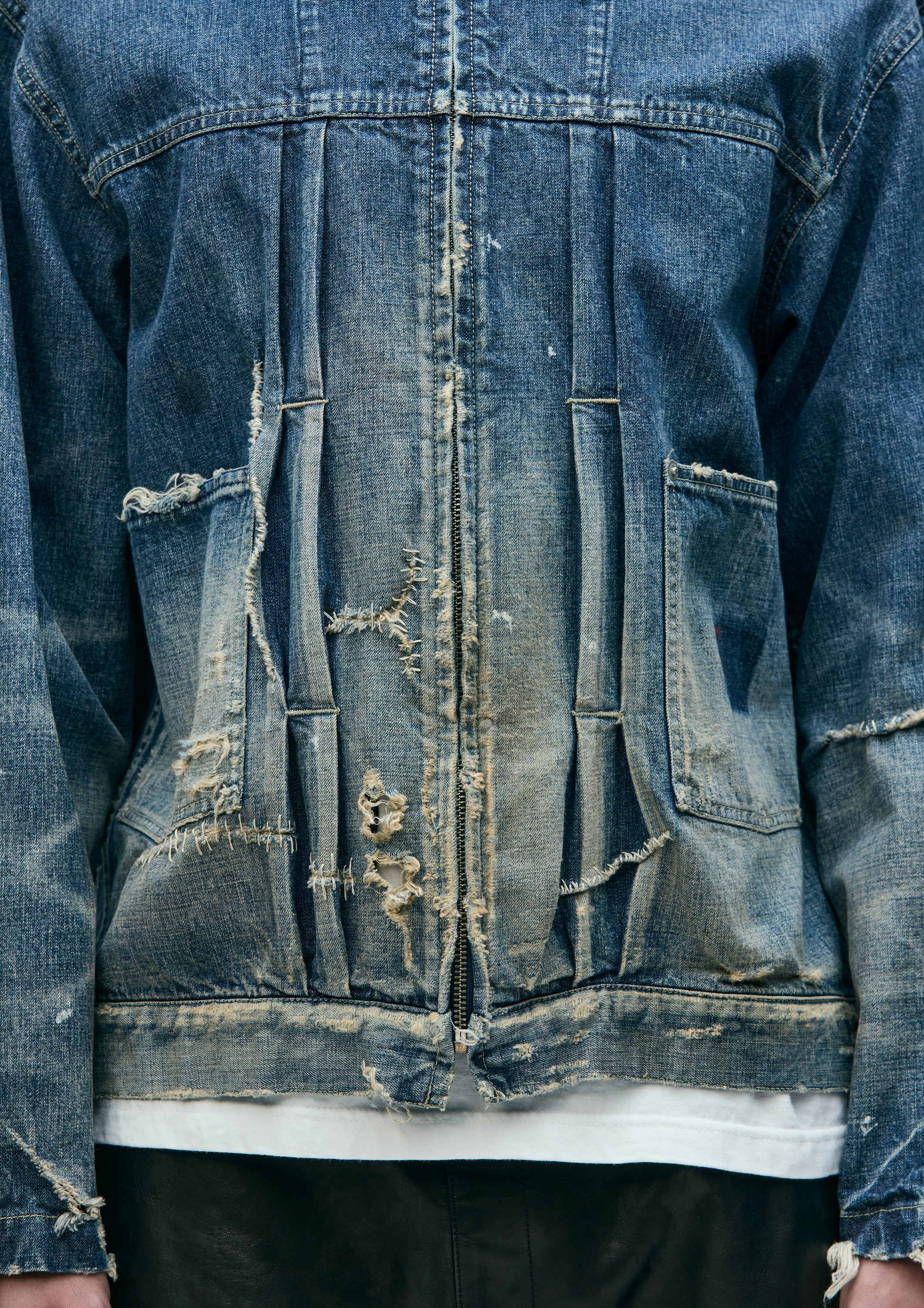 SAVAGE LW DENIM ZIP JACKET