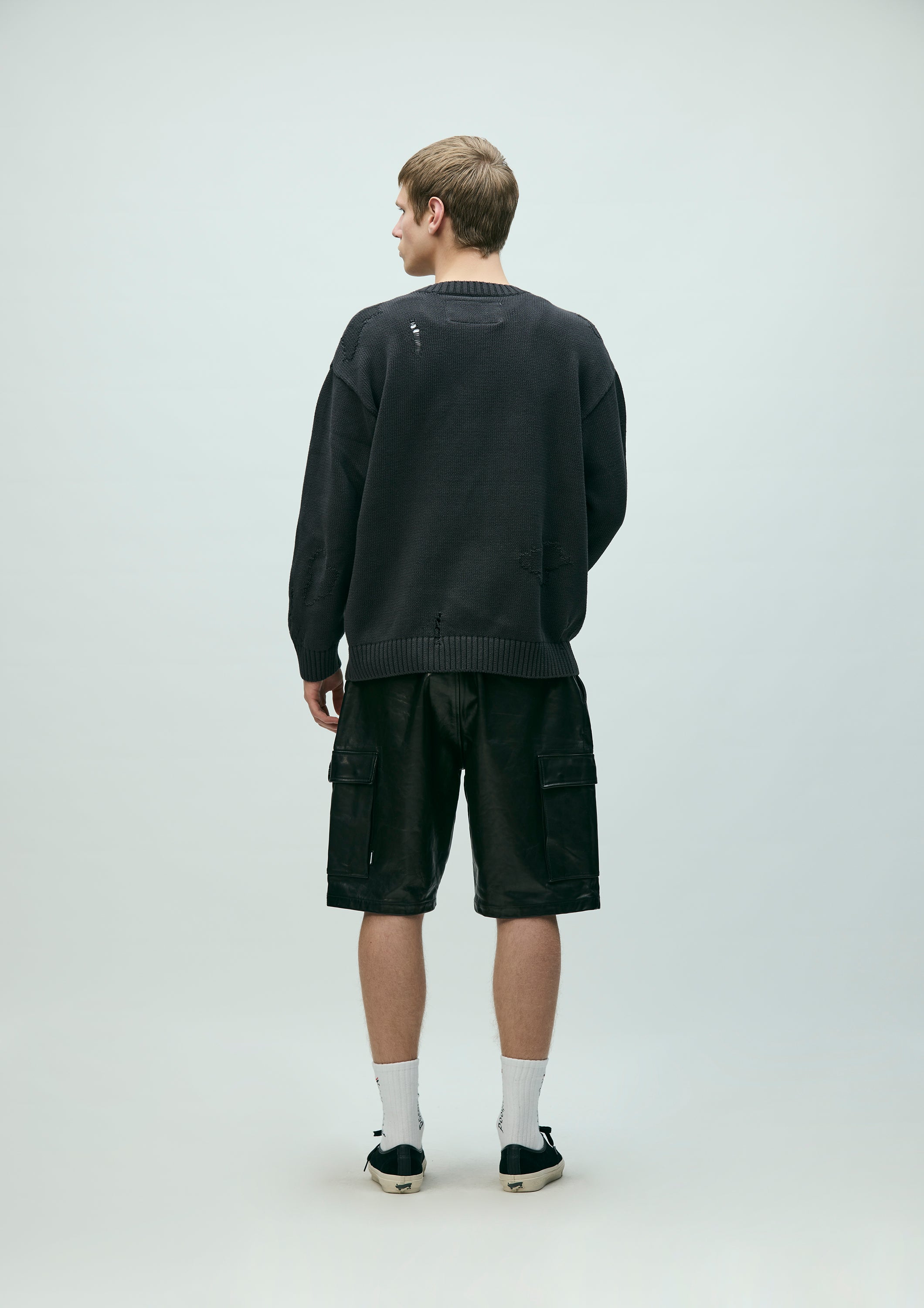NEIGHBORHOODネイバーLEATHERレザーカーゴショーツwtaps LEATHER CARGO SHORT PANTS