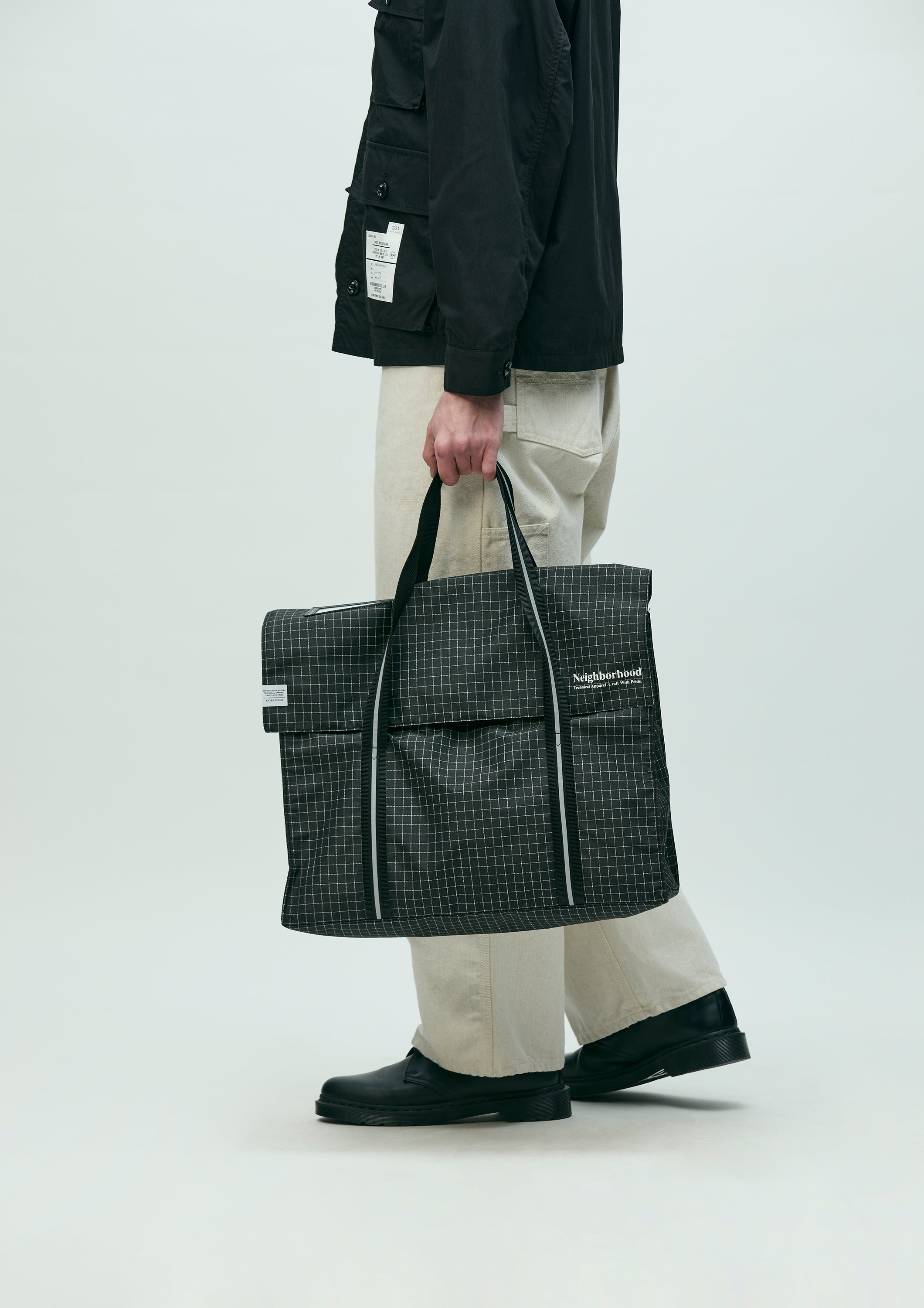 REFLECTIVE FLAP TOTE BAG