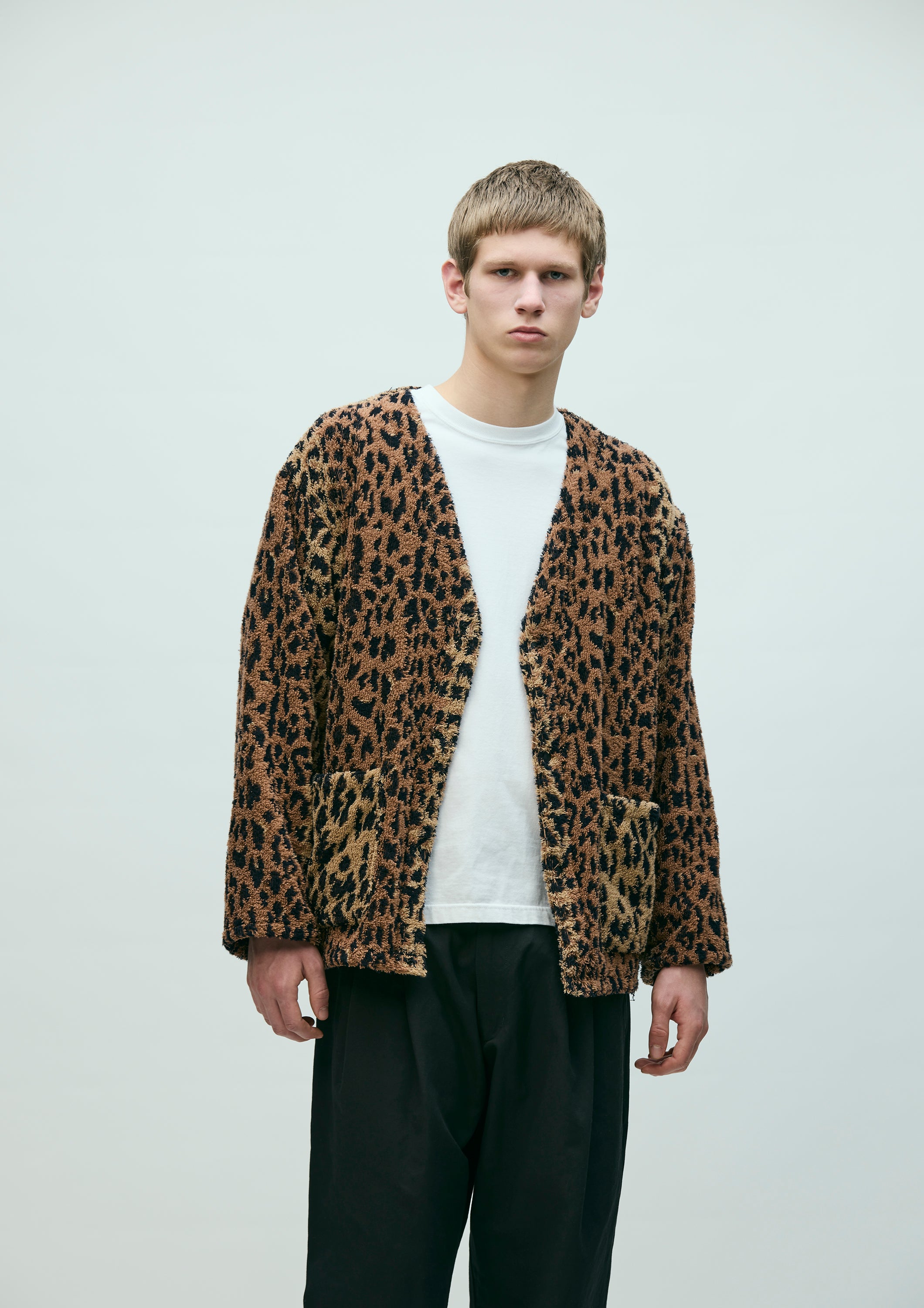 NH X HIPPOPOTAMUS . TERRY CLOTH CARDIGAN LS