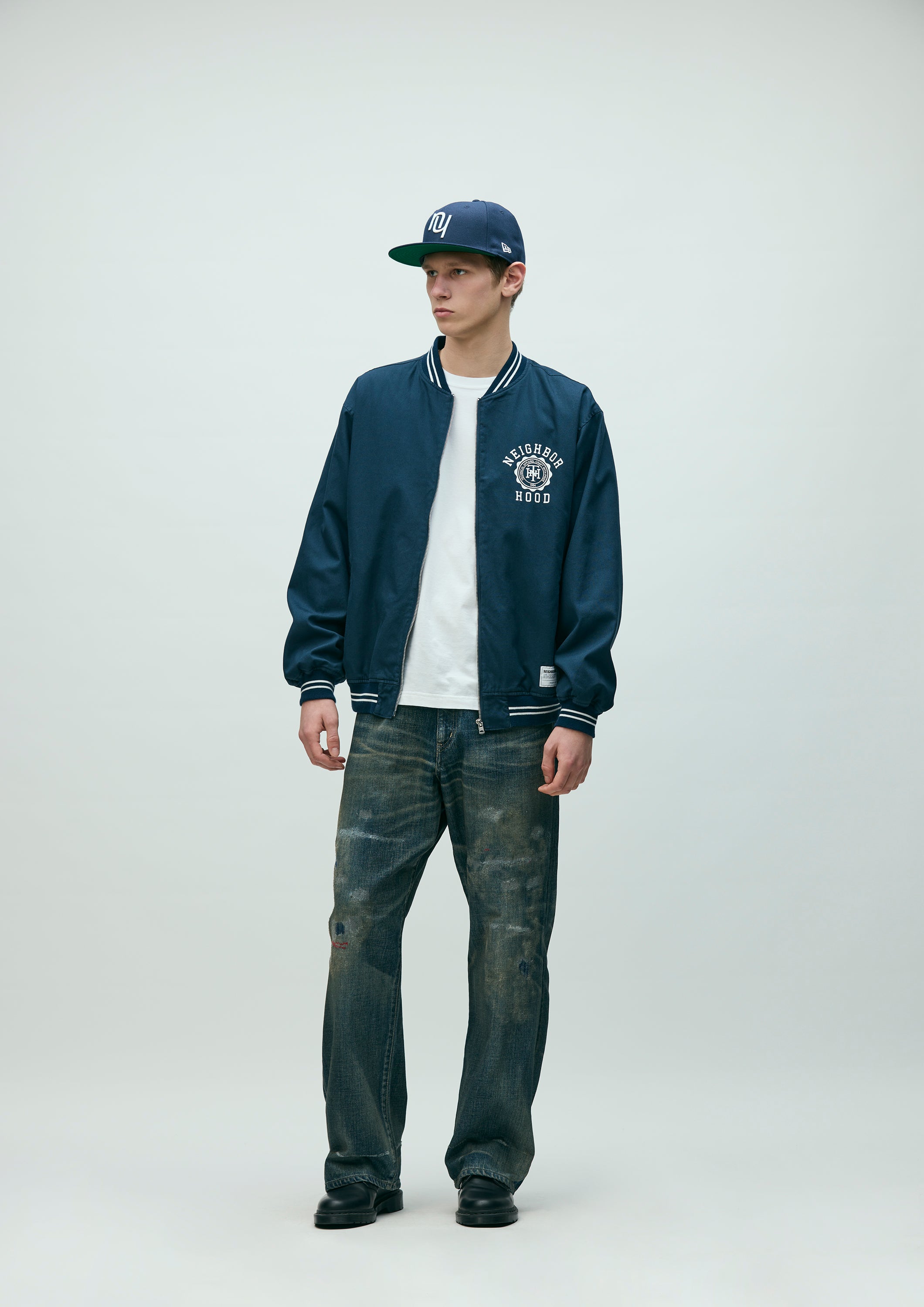 COTTON ZIP AWARD JACKET