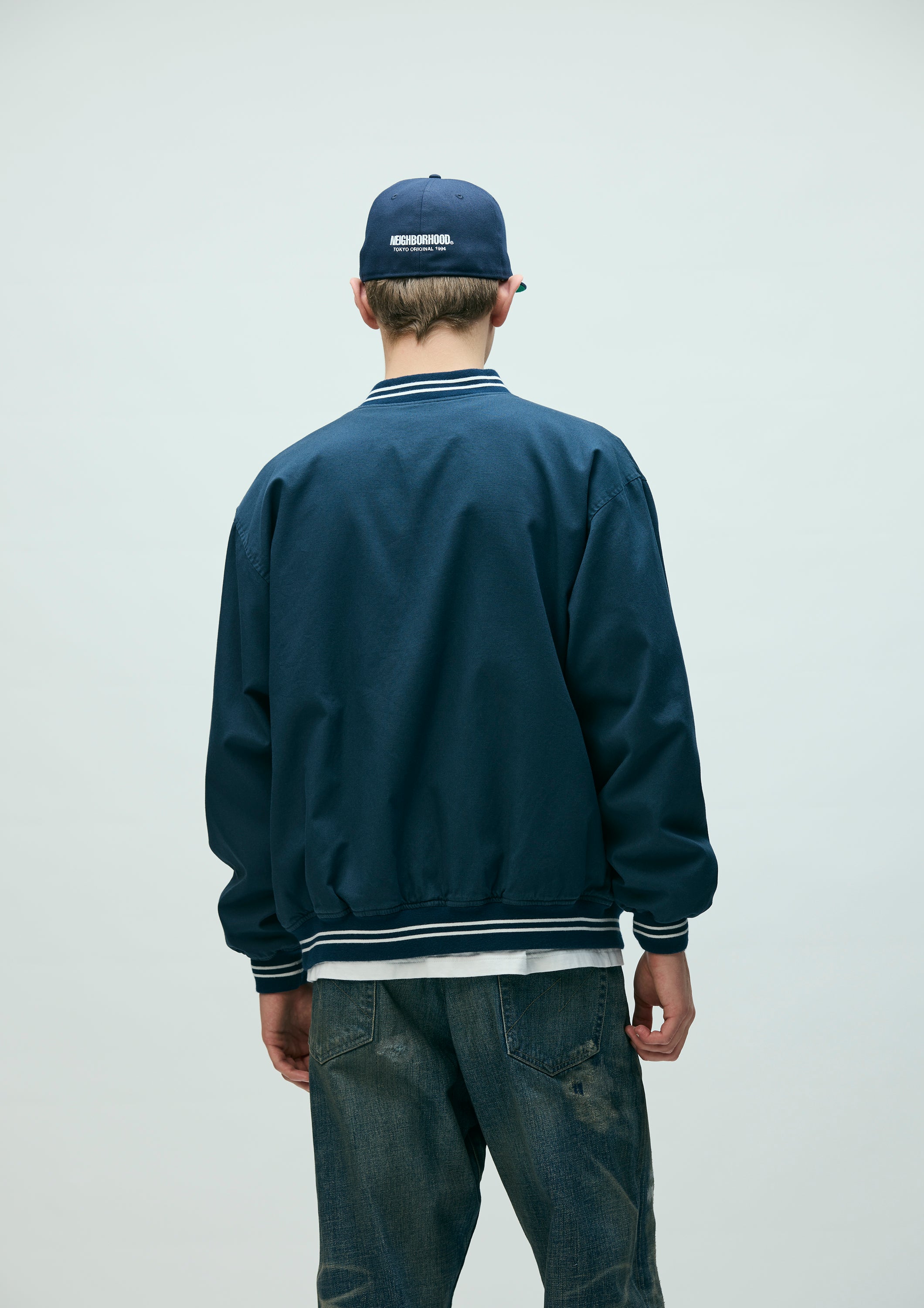 COTTON ZIP AWARD JACKET