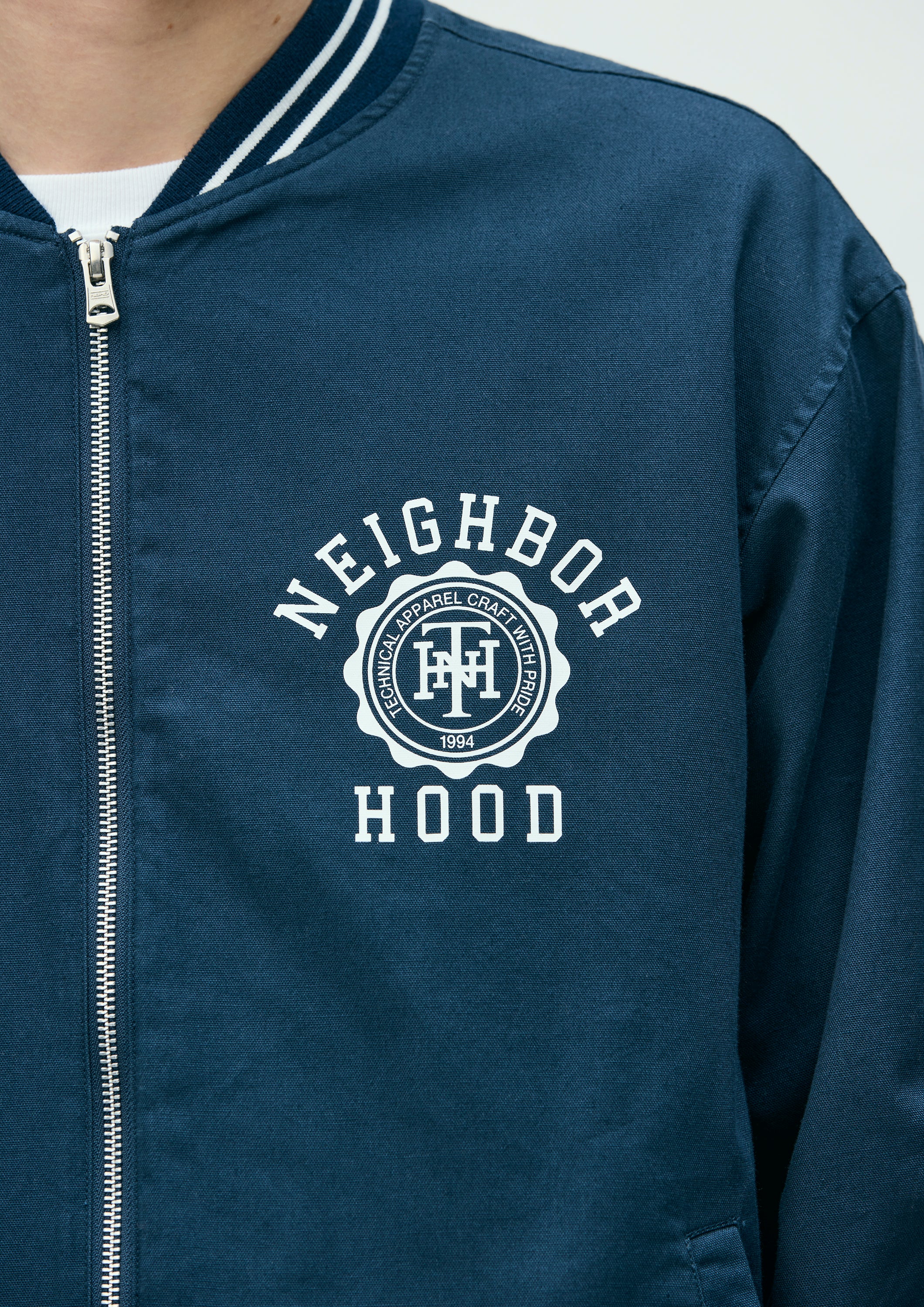 COTTON ZIP AWARD JACKET
