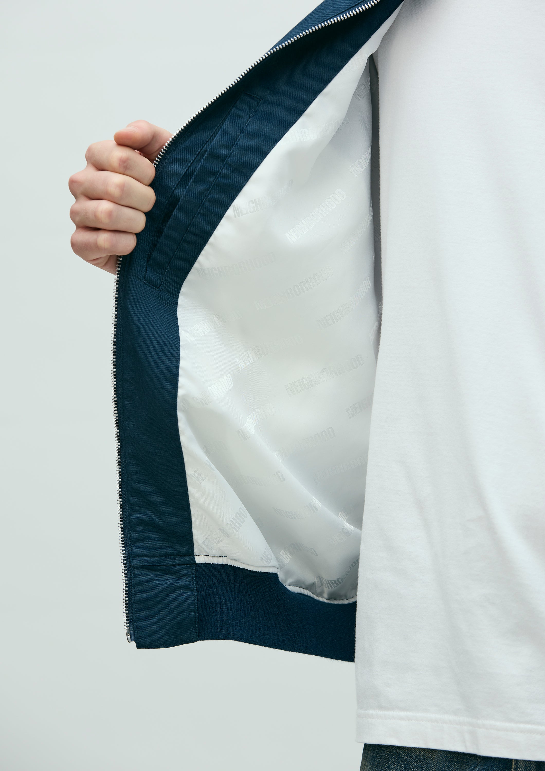COTTON ZIP AWARD JACKET
