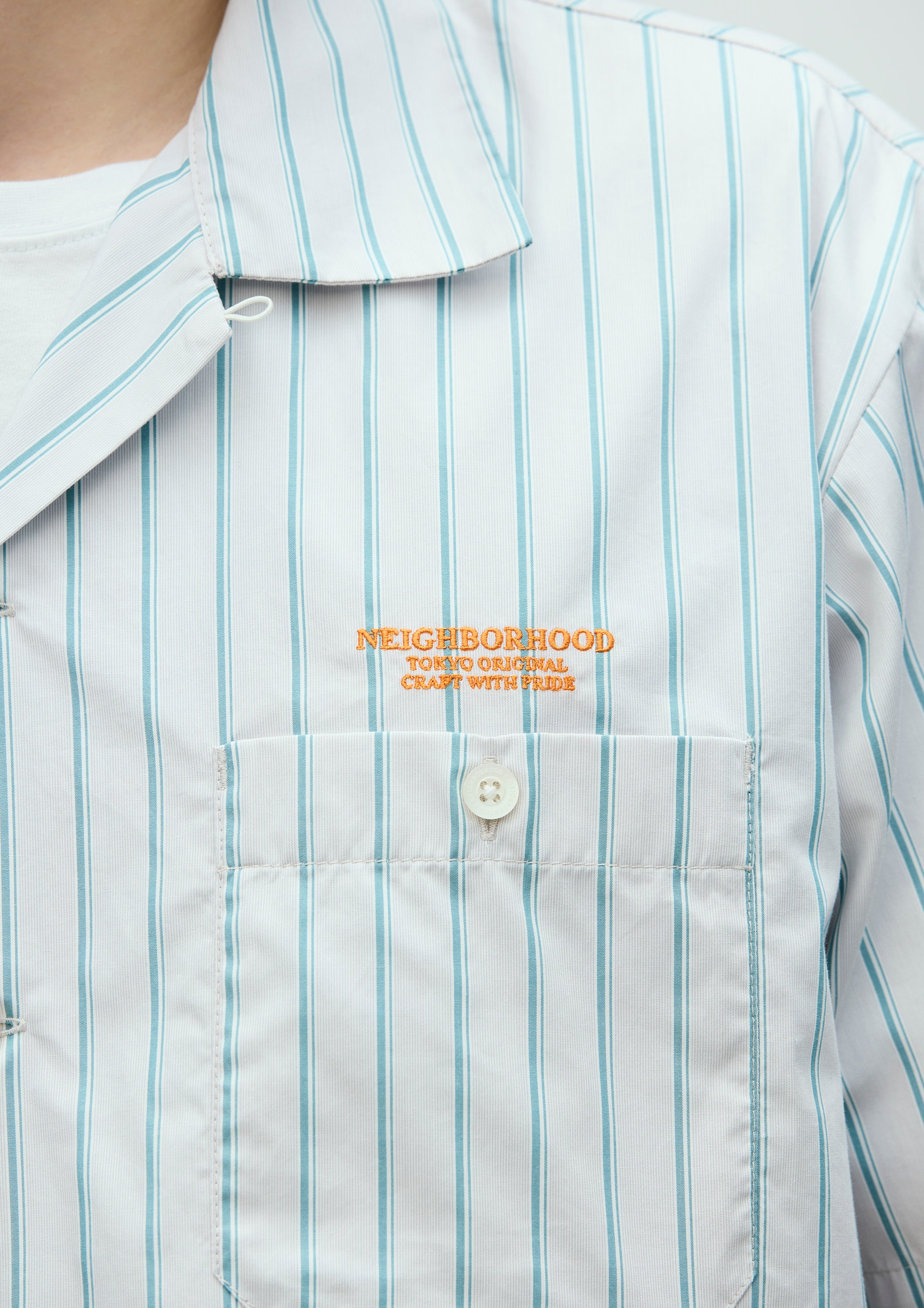 STRIPE WORK SHIRT SS