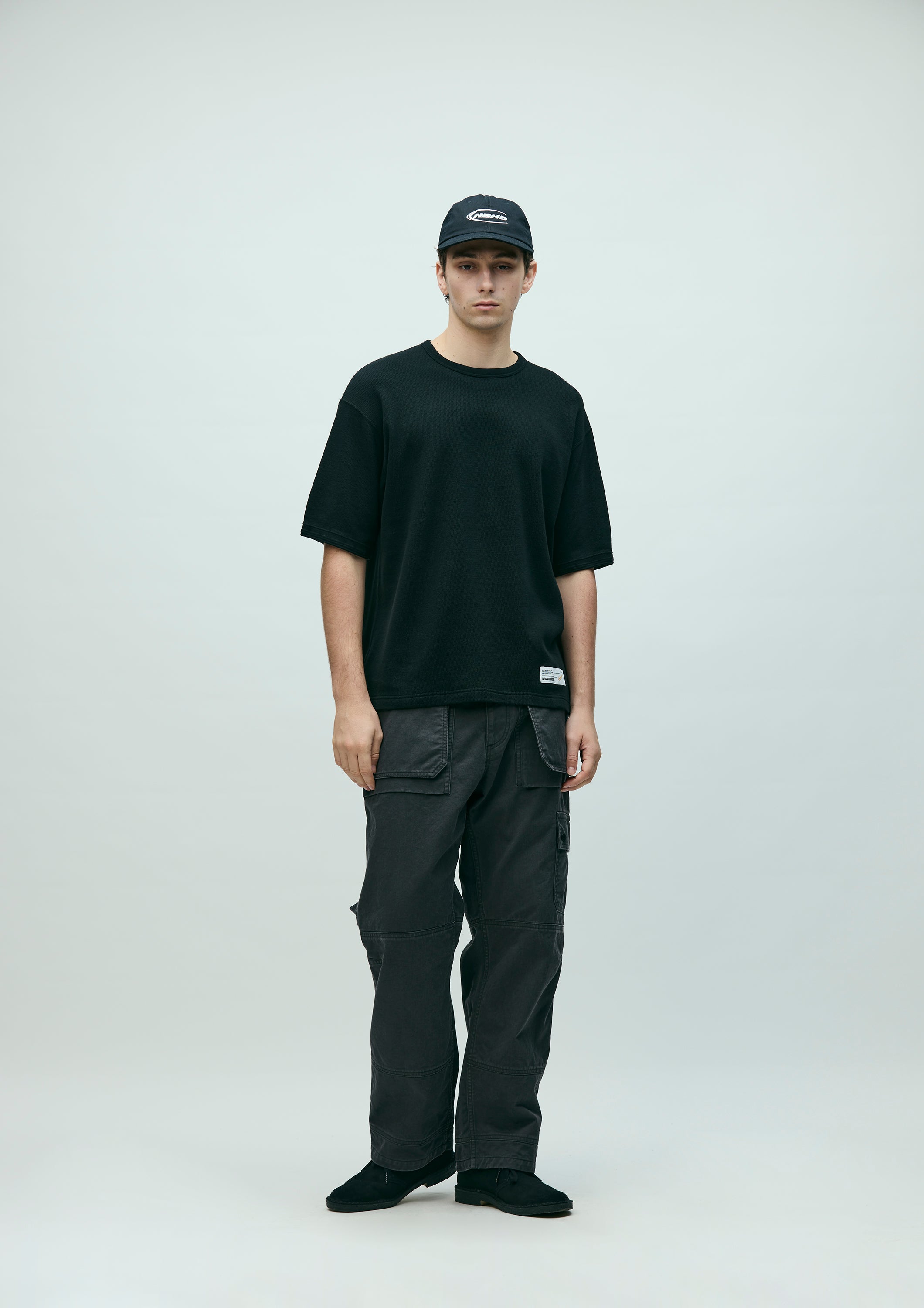 HONEYCOMB FABRIC CREWNECK SS