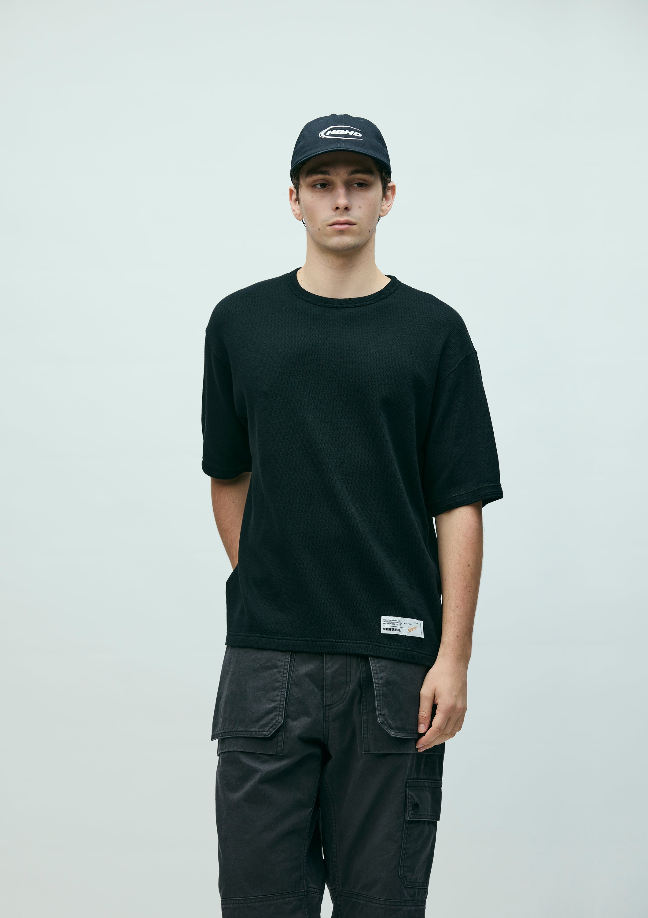 HONEYCOMB FABRIC CREWNECK SS