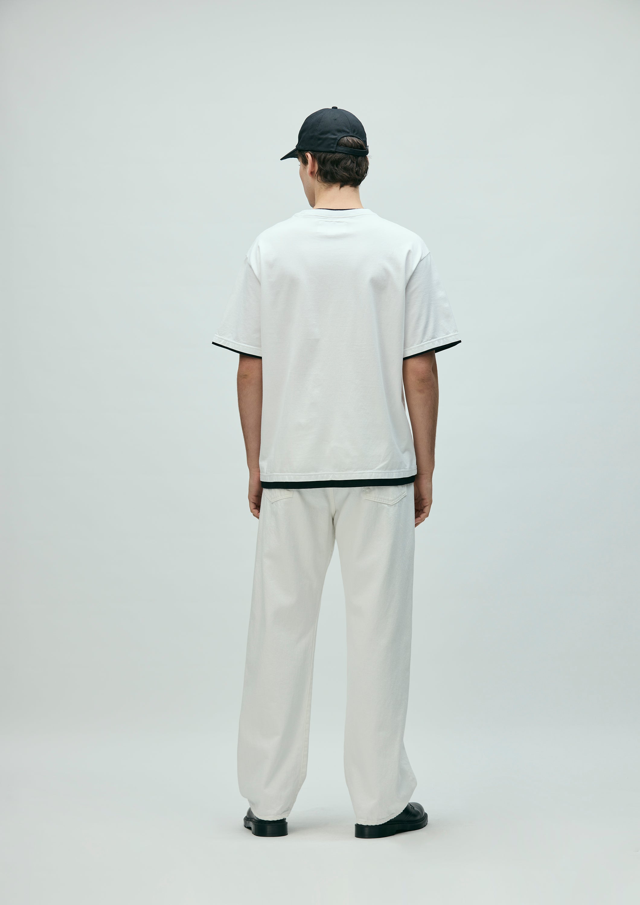 BW . LAYERED TRIM CREWNECK SS