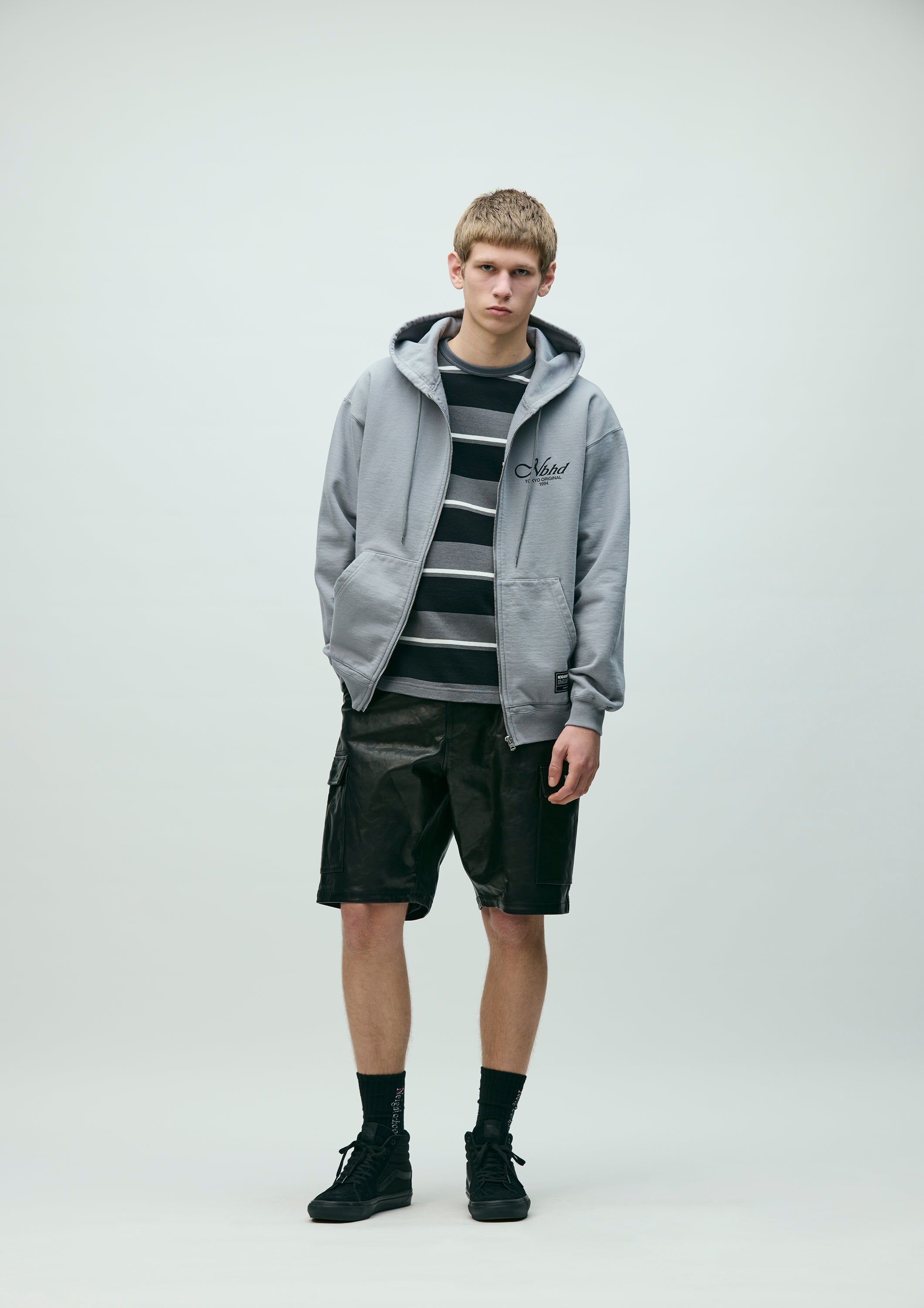 STAPLE SWEAT ZIP HOODIE LS