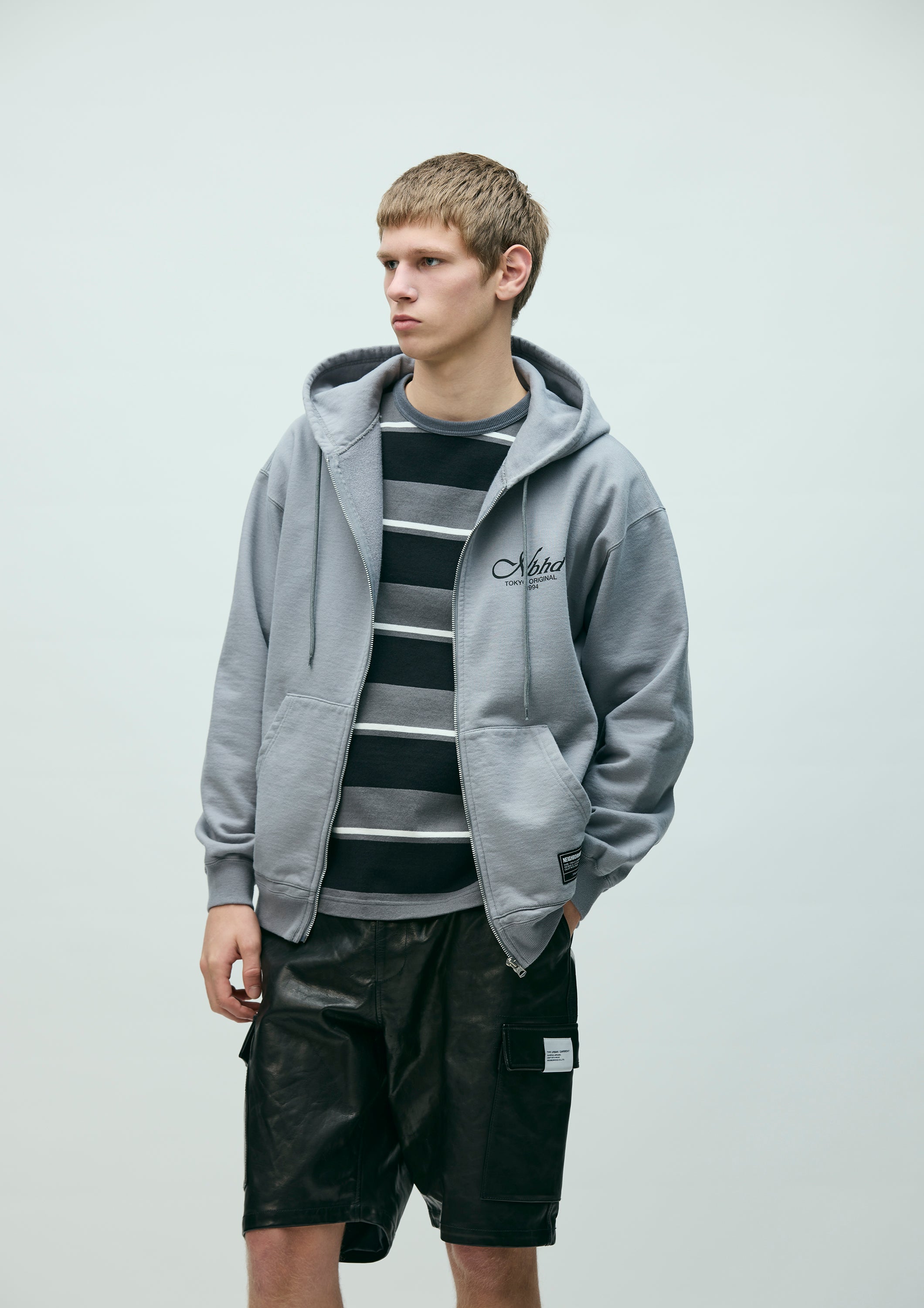 STAPLE SWEAT ZIP HOODIE LS