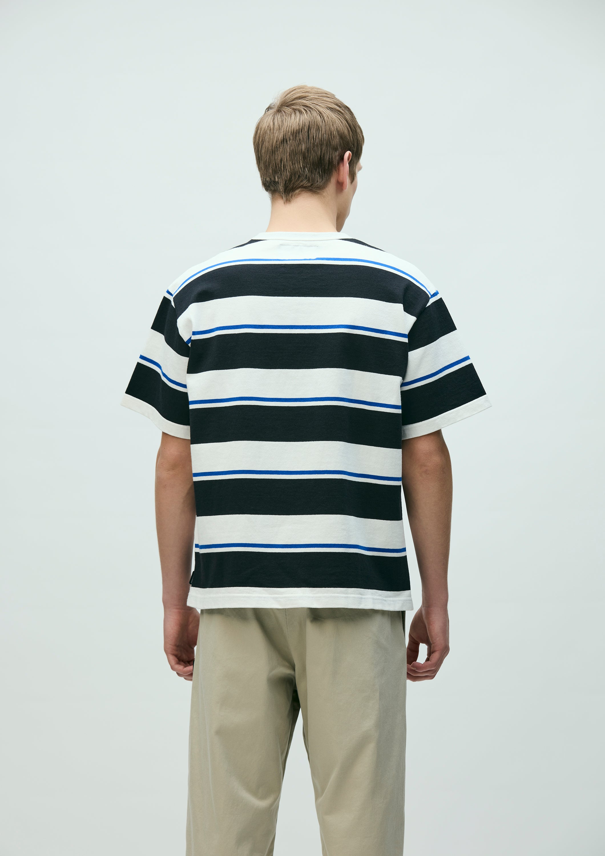 BORDER CREW NECK SS