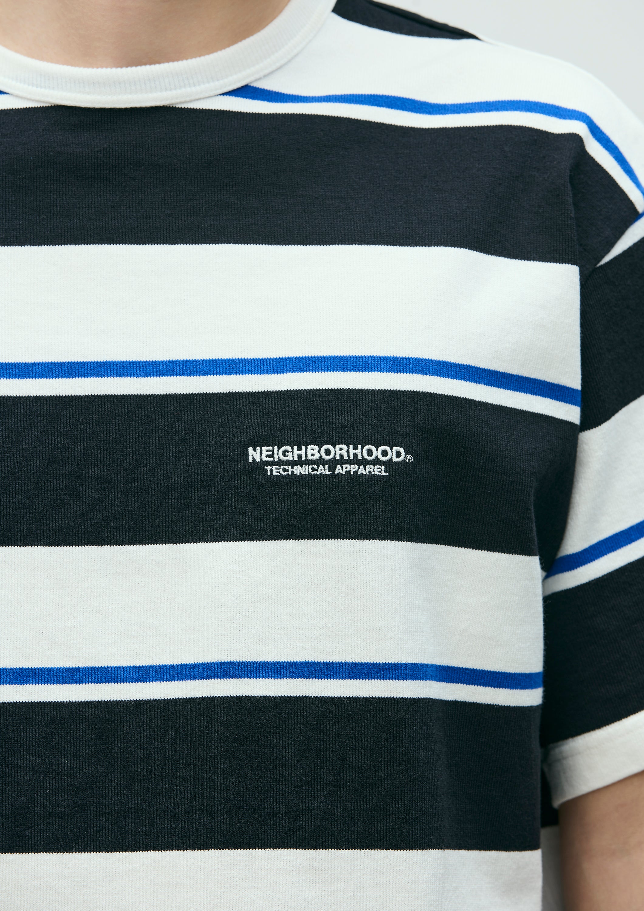 BORDER CREW NECK SS