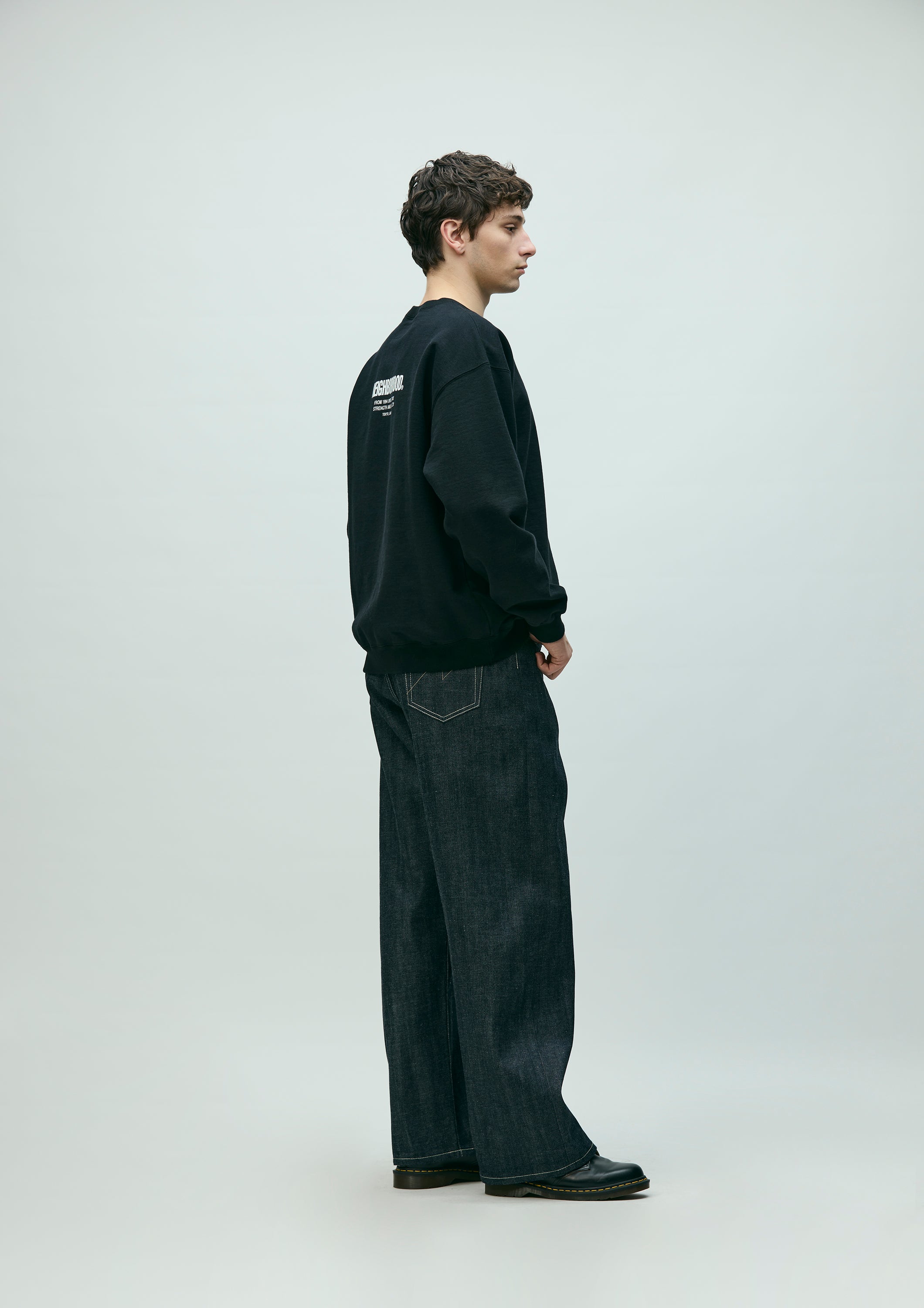 RIGID DENIM DP WIDE PANTS