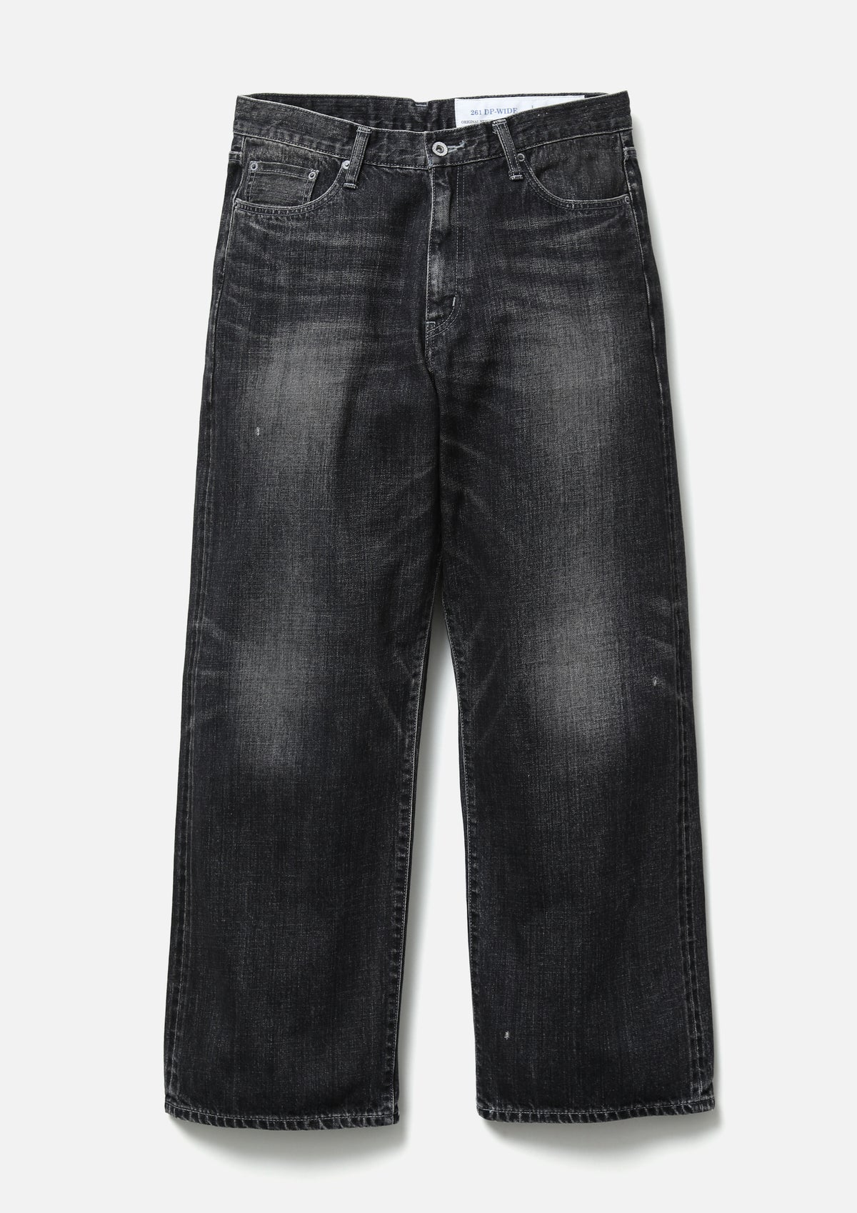 WASHED DENIM DP WIDE PANTS